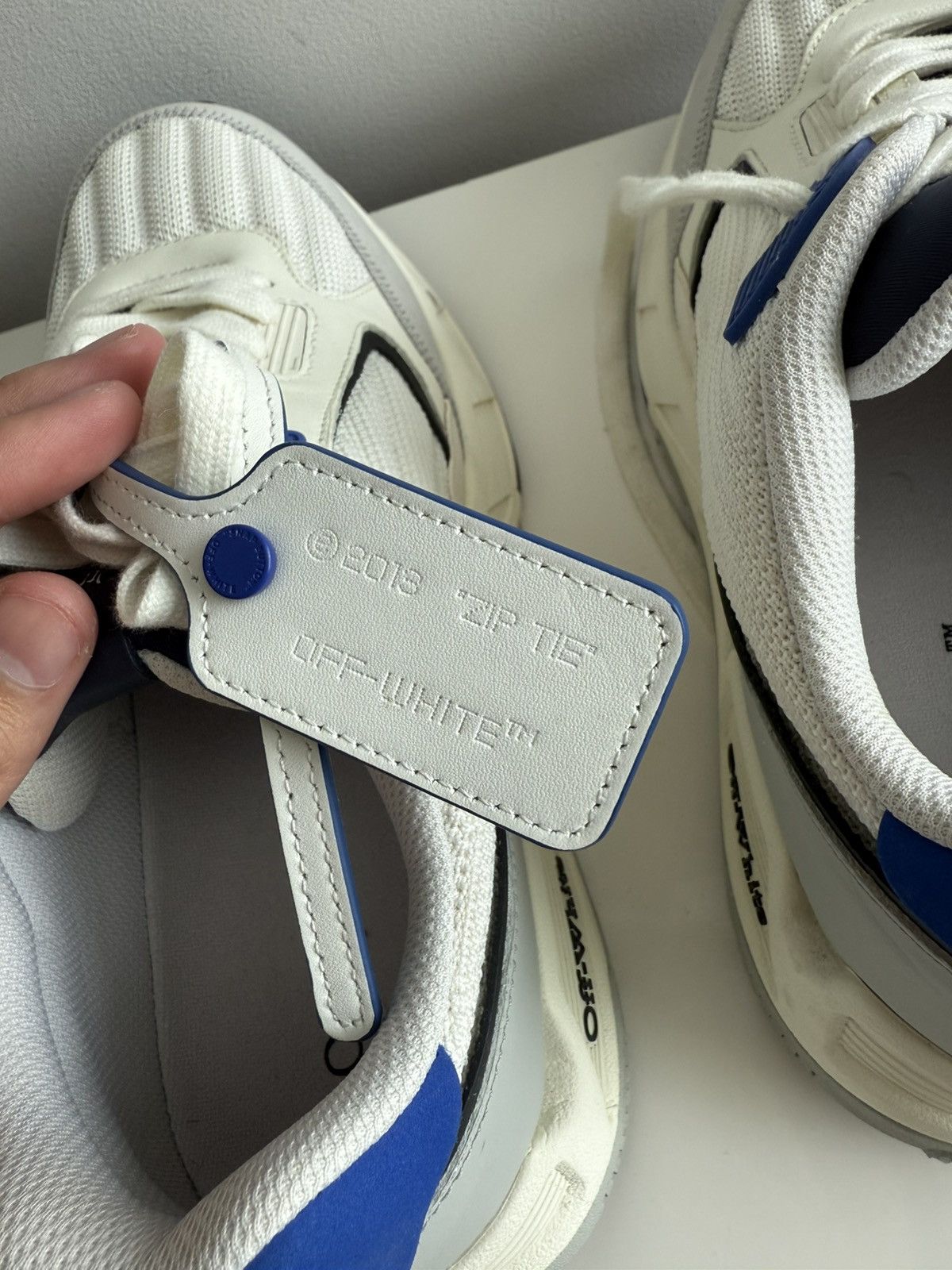 Off-White Off-White Kick Off Low Top Sneakers White Blue Size 43 EU Size US 10 / EU 43 - 11 Thumbnail