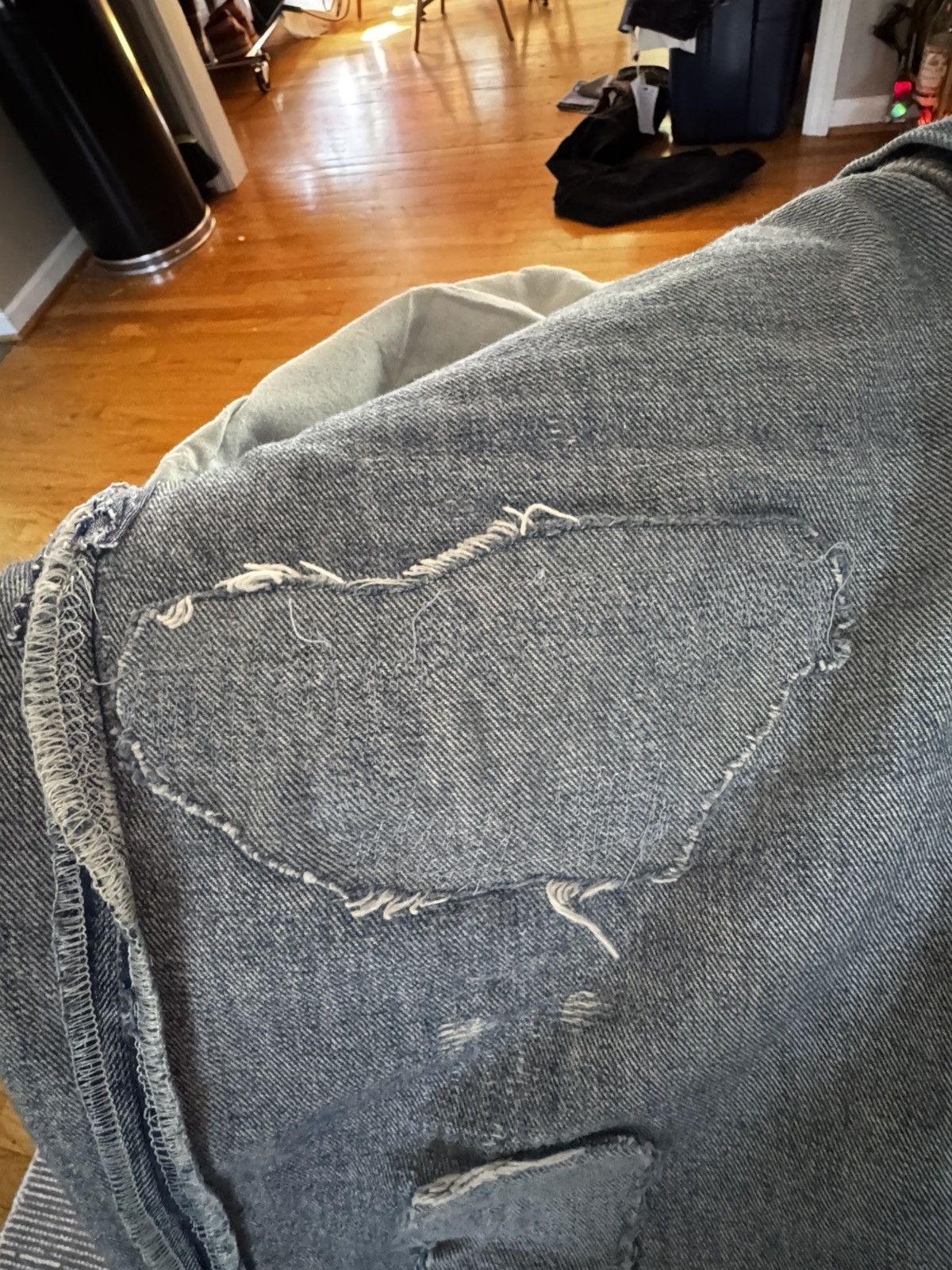 Levi's Levi’s x RE/DONE Distressed Denim Size US 34 / EU 50 - 15 Thumbnail