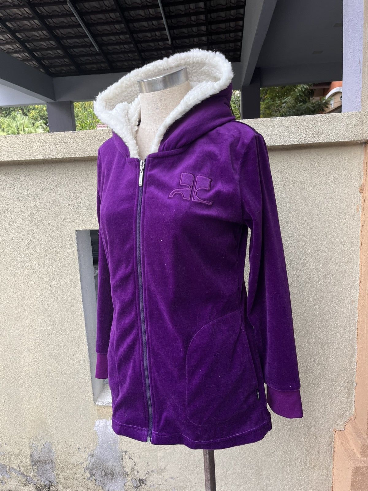 Courreges Aw10 courreges sport furure purple hoodie Size S / US 4 / IT 40 - 1 Thumbnail