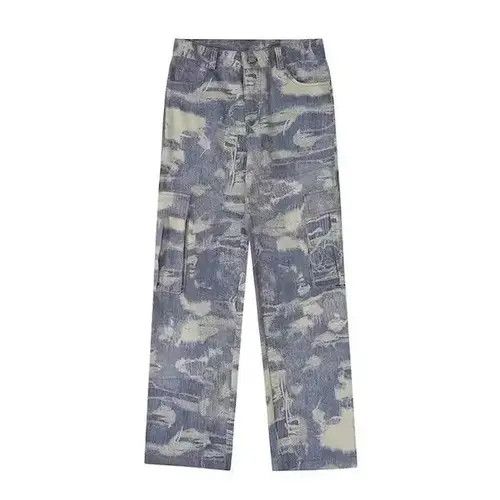 VIBE Tie dye Technical denim cargo pants Men Size US 33 - 1 Thumbnail
