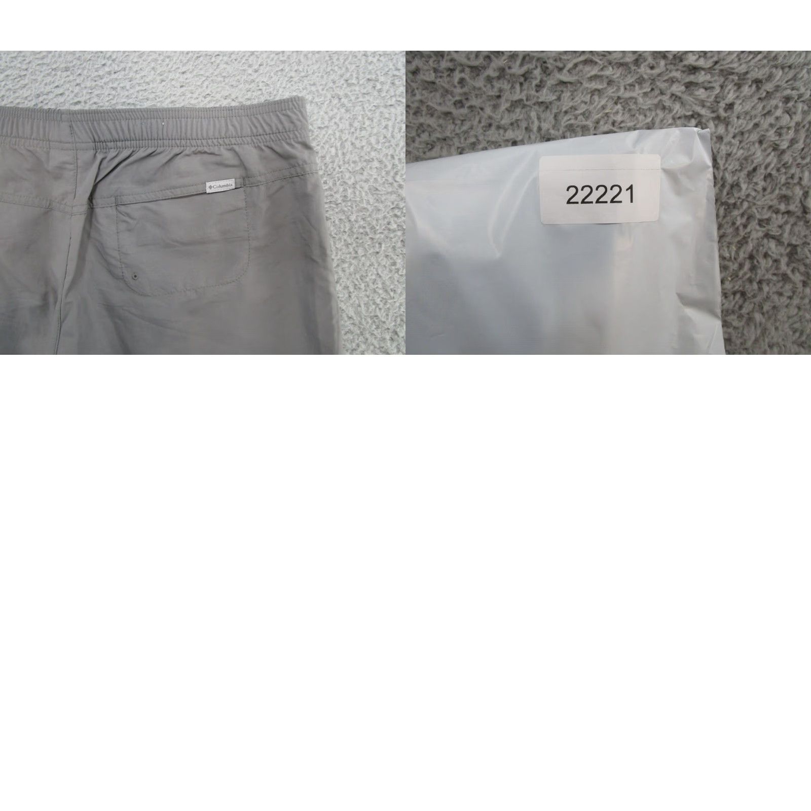 Vintage Columbia Shorts Elastic Waist Gray Women's Size Large Outdoor Hiking Drawstring Size 36" / US 14 / IT 50 - 8 Thumbnail