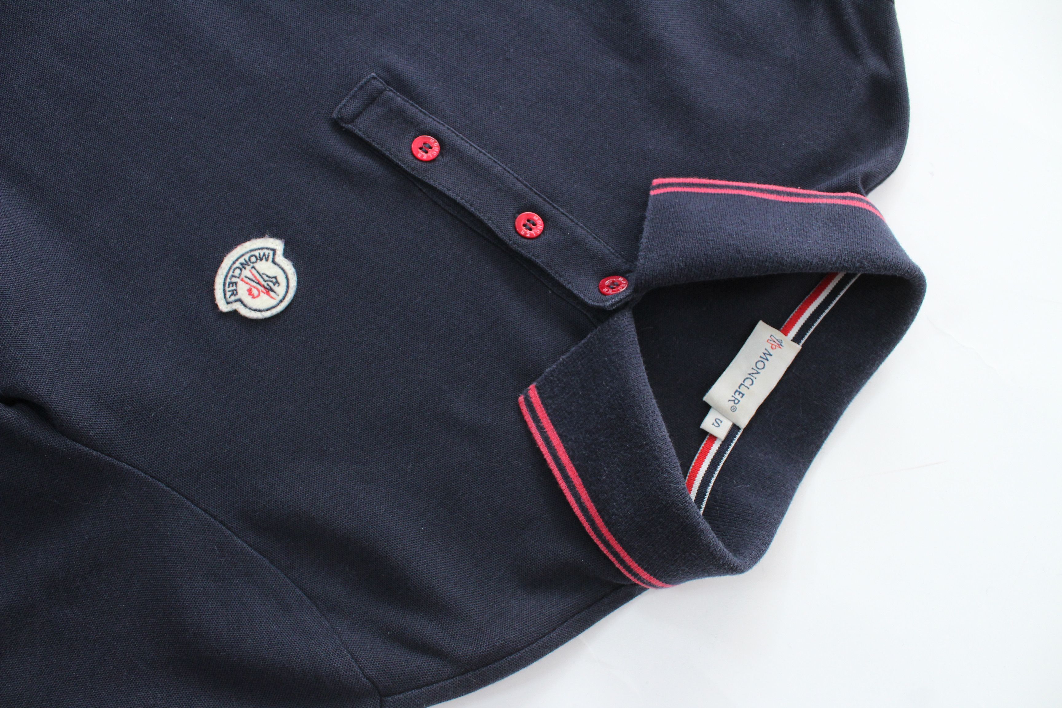 Moncler Moncler Maglia Polo Manica Corta Shirt Dress Navy S Size S / US 4 / IT 40 - 12 Thumbnail
