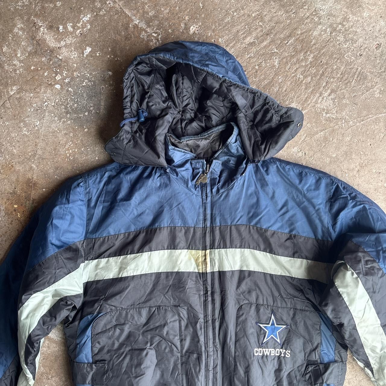 Pro Player 90s Dallas Cowboys NFL American Pro Sports Hooded Jacket ⭐️ Size US L / EU 52-54 / 3 - 5 Thumbnail