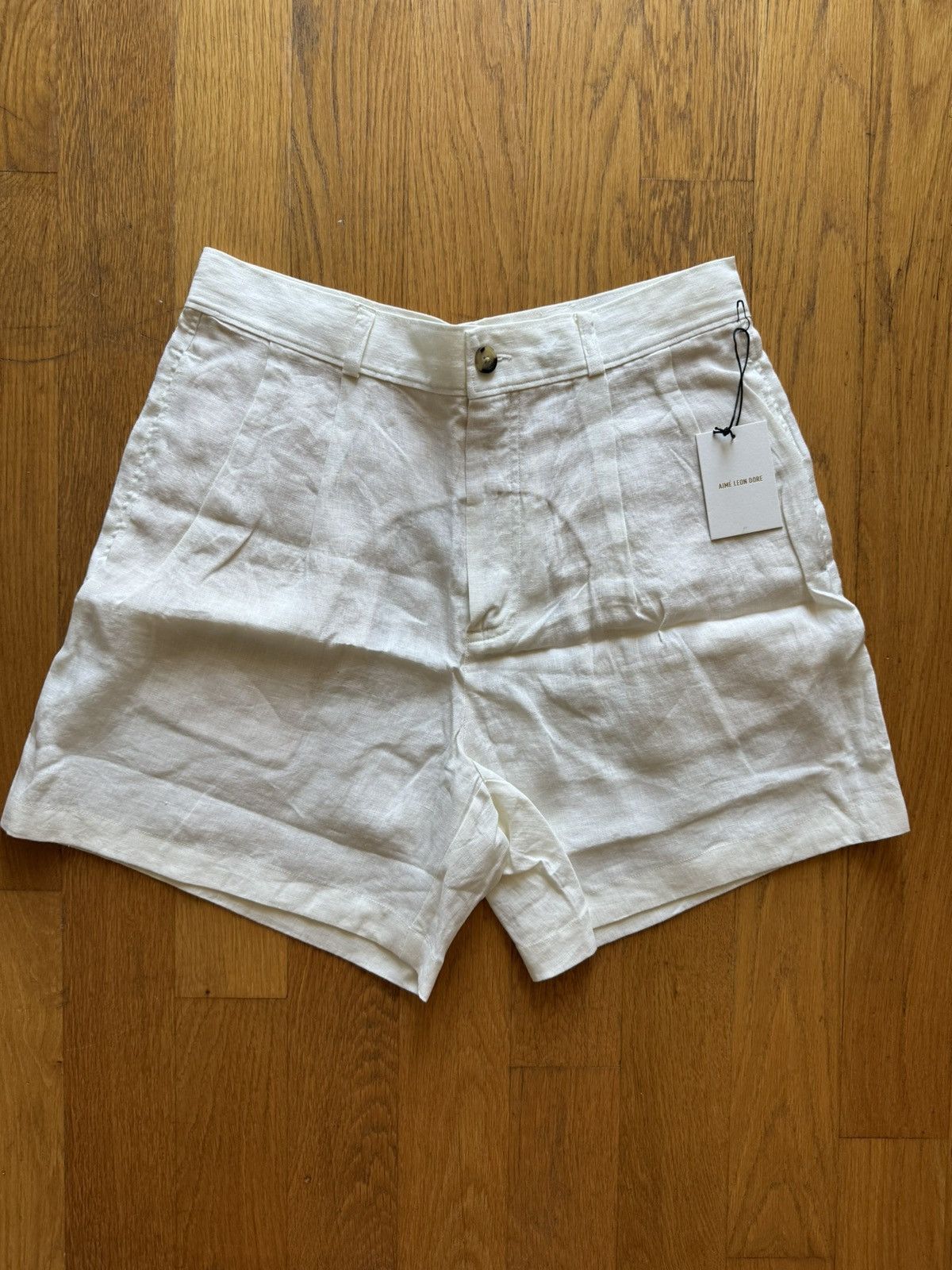Pre-owned Aimé Leon Dore Linen White Shorts