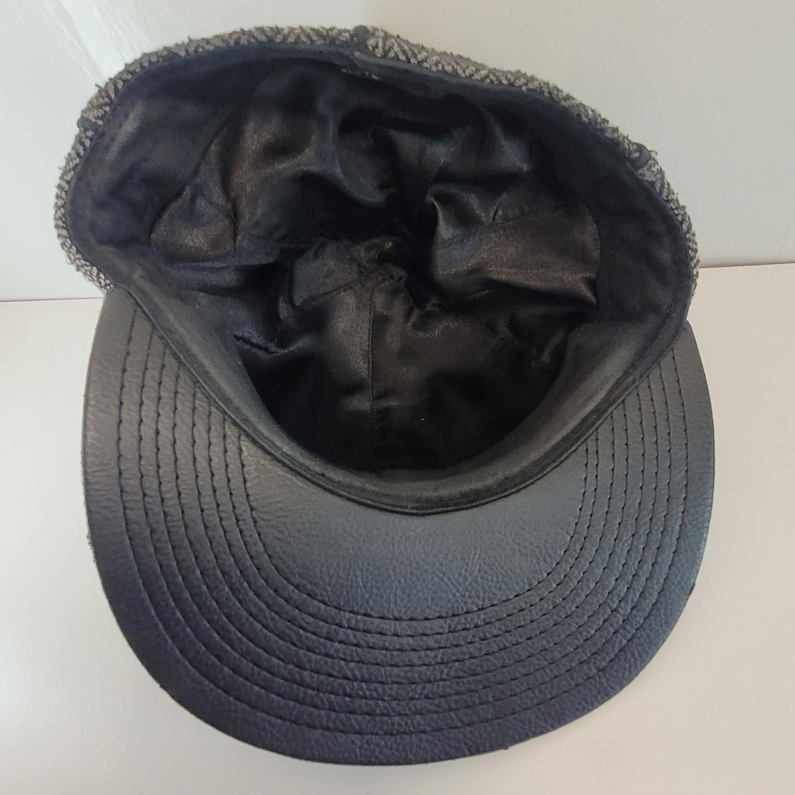 Other OBEY Black & Gray Herringbone Fitted Cap Wool Blend Hat S/M Size ONE SIZE - 4 Thumbnail