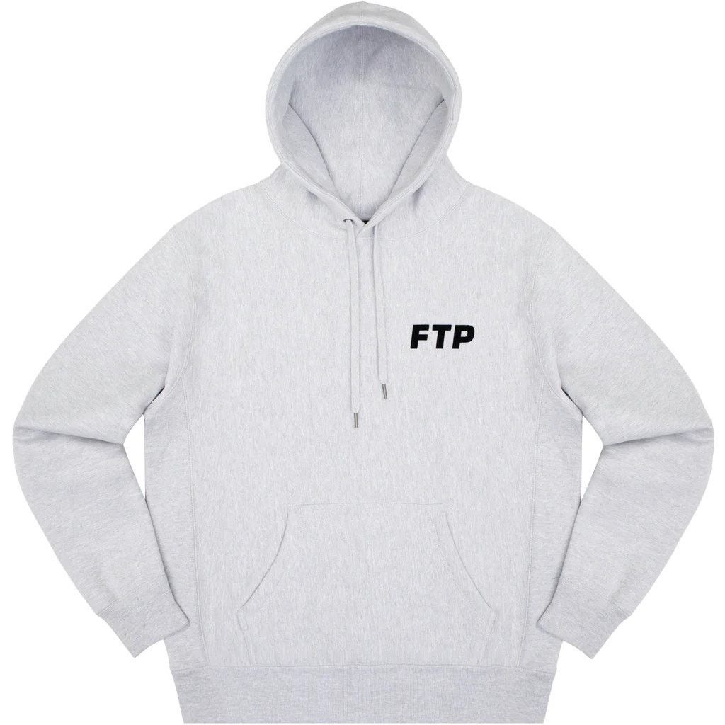 Fuck The Population FTP Flocked Logo Pullover (Heather Gray) – Size XL – PRESALE Size US XL / EU 56 / 4 - 1 Thumbnail