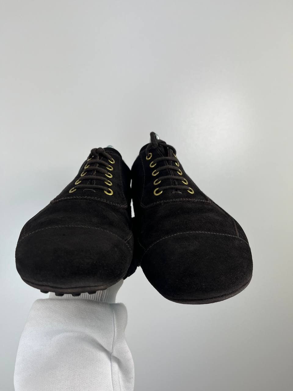 Prada Prada Men’s Suede Lace-Up Driving Shoes Brown Size 9.5 Size US 9.5 / EU 42-43 - 8 Thumbnail