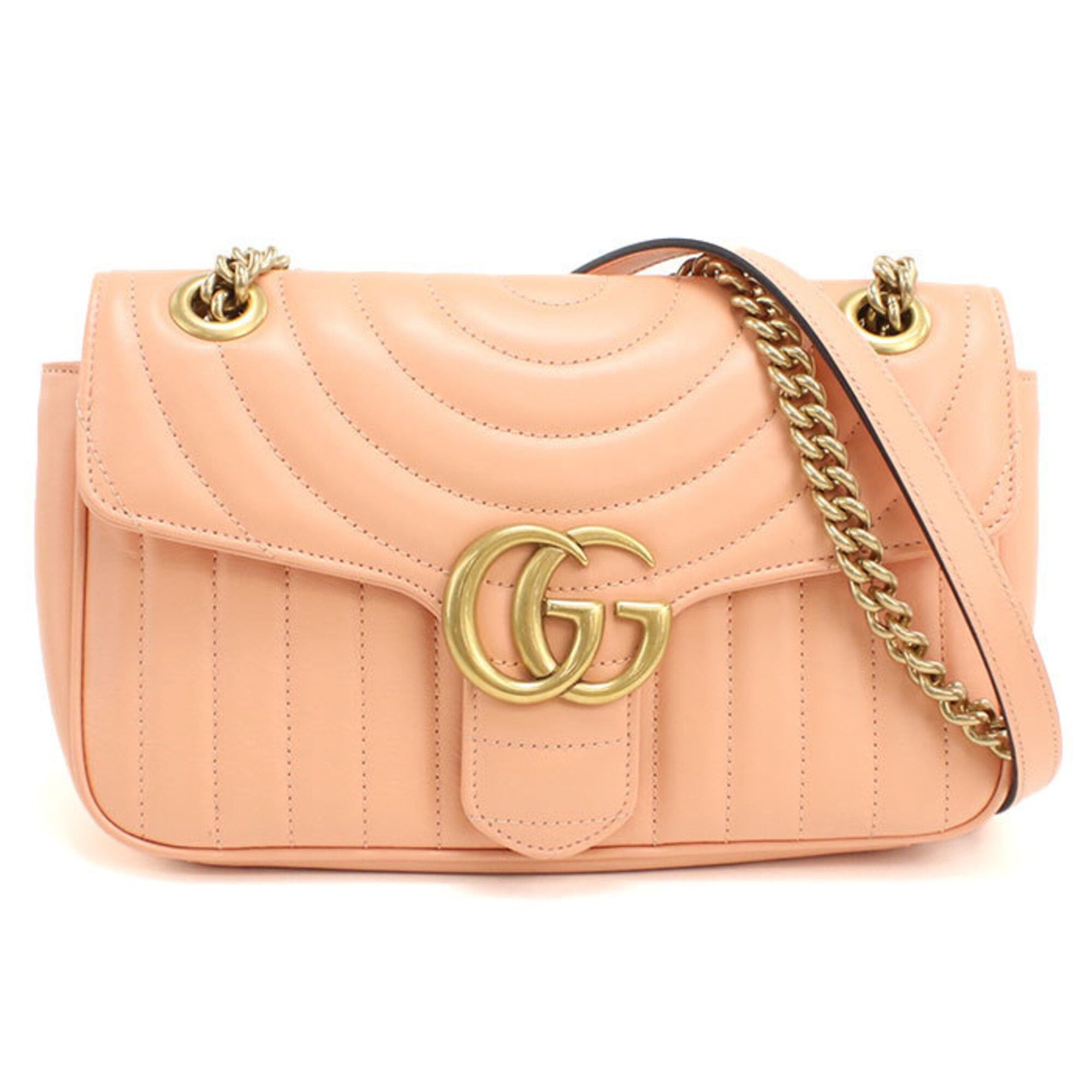 Gucci GUCCI shoulder bag 443497 Medium Shoulder Bag GG Marmont Women's Pink Size ONE SIZE - 1 Thumbnail