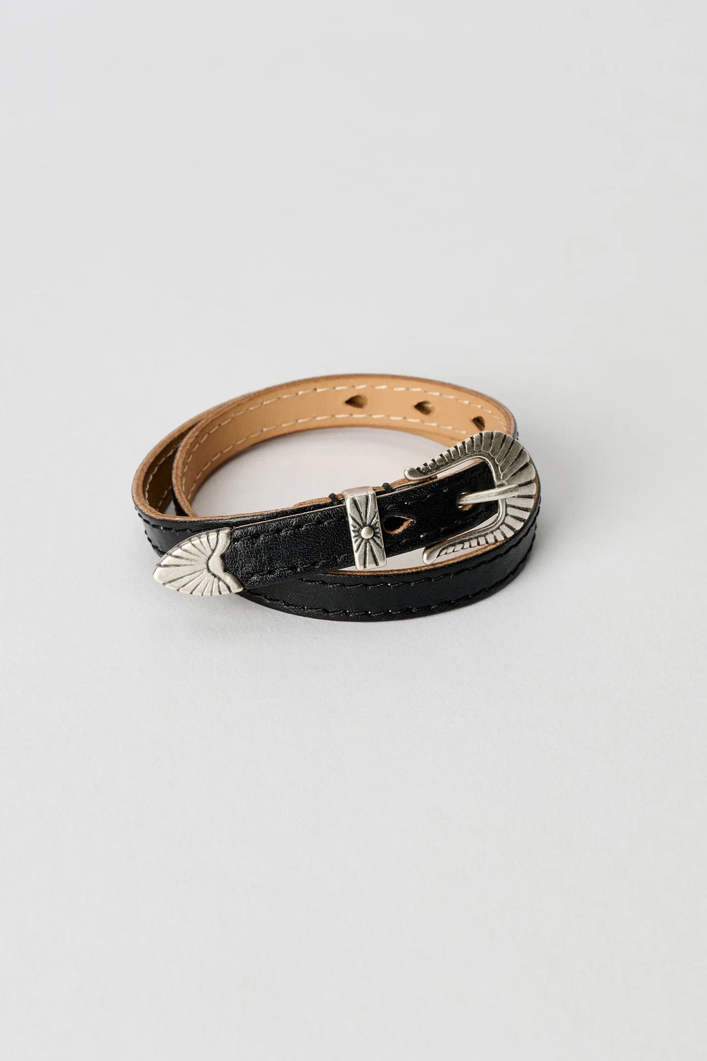 Our Legacy Cowboy Wrap Around - Deep Black Leather Size ONE SIZE - 1 Thumbnail