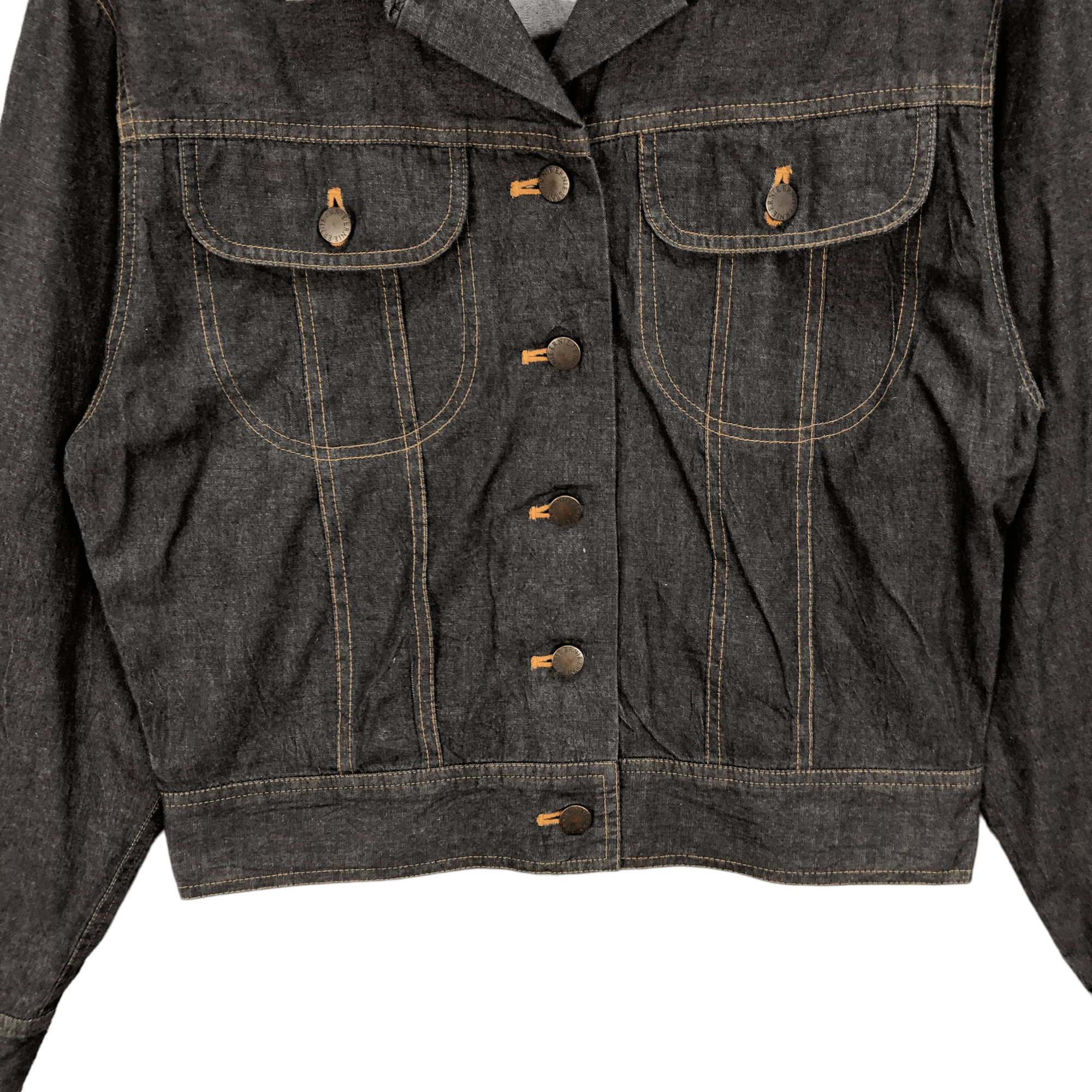 Norma Kamali VINTAGE NORMAL KAMALI DENIM JACKET #5308-183 Size S / US 4 / IT 40 - 3 Thumbnail