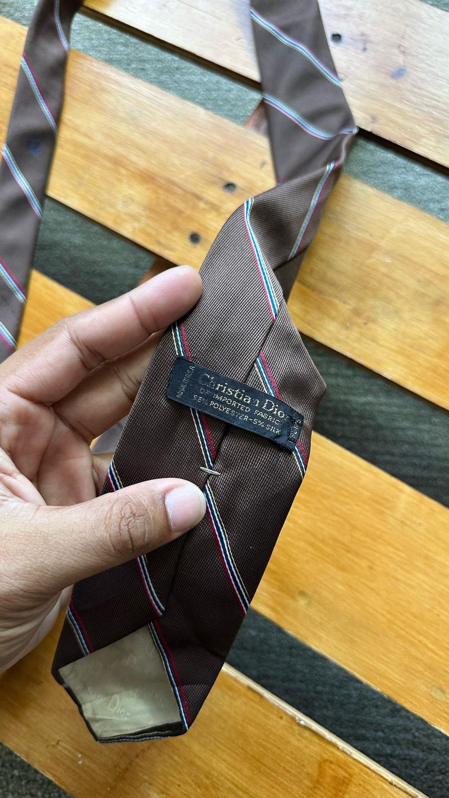 Christian Dior Monsieur × Designer × Vintage VINTAGE DESIGNER CHRISTIAN DIOR TIE Size ONE SIZE - 2 Thumbnail