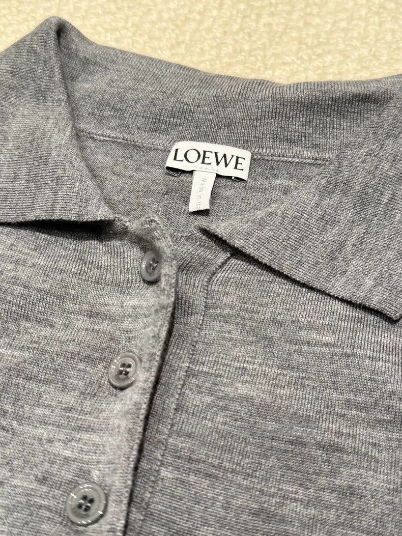 Loewe Loewe Classic gray short-sleeved knitted top Size S / US 4 / IT 40 - 2 Thumbnail