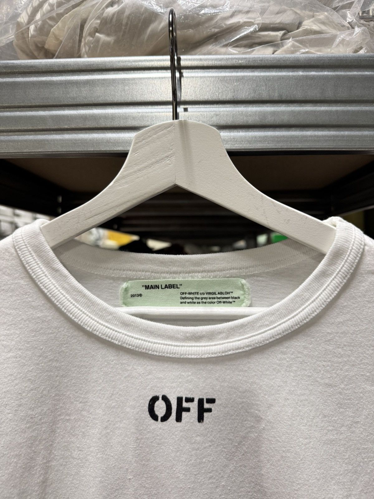 Off-White Off-White Diag Sprayed T-Shirt NEW 500$ Size US L / EU 52-54 / 3 - 3 Thumbnail