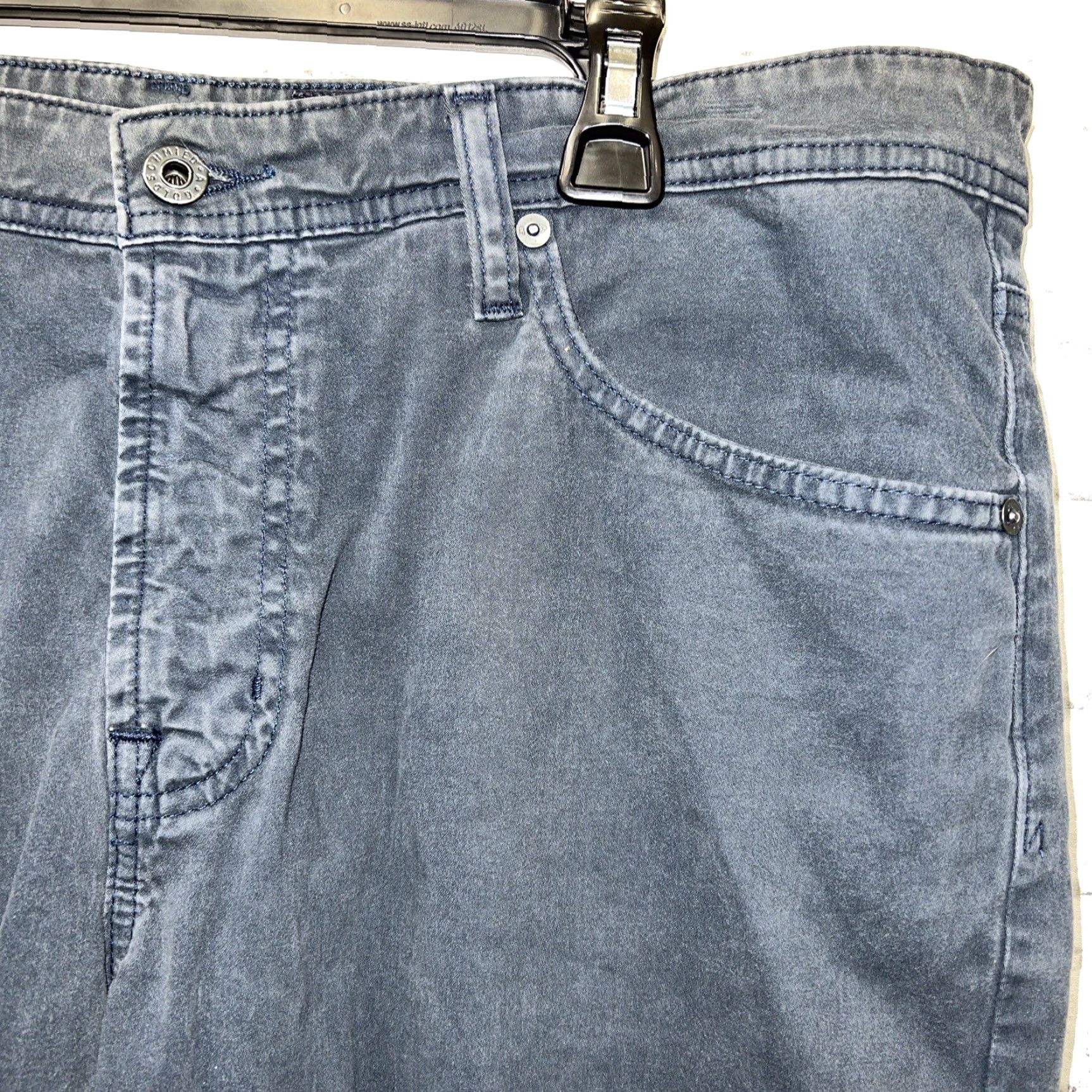 Vintage AG The Graduate Pants Mens 36x34 Chino Blue Size US 36 / EU 52 - 2 Thumbnail