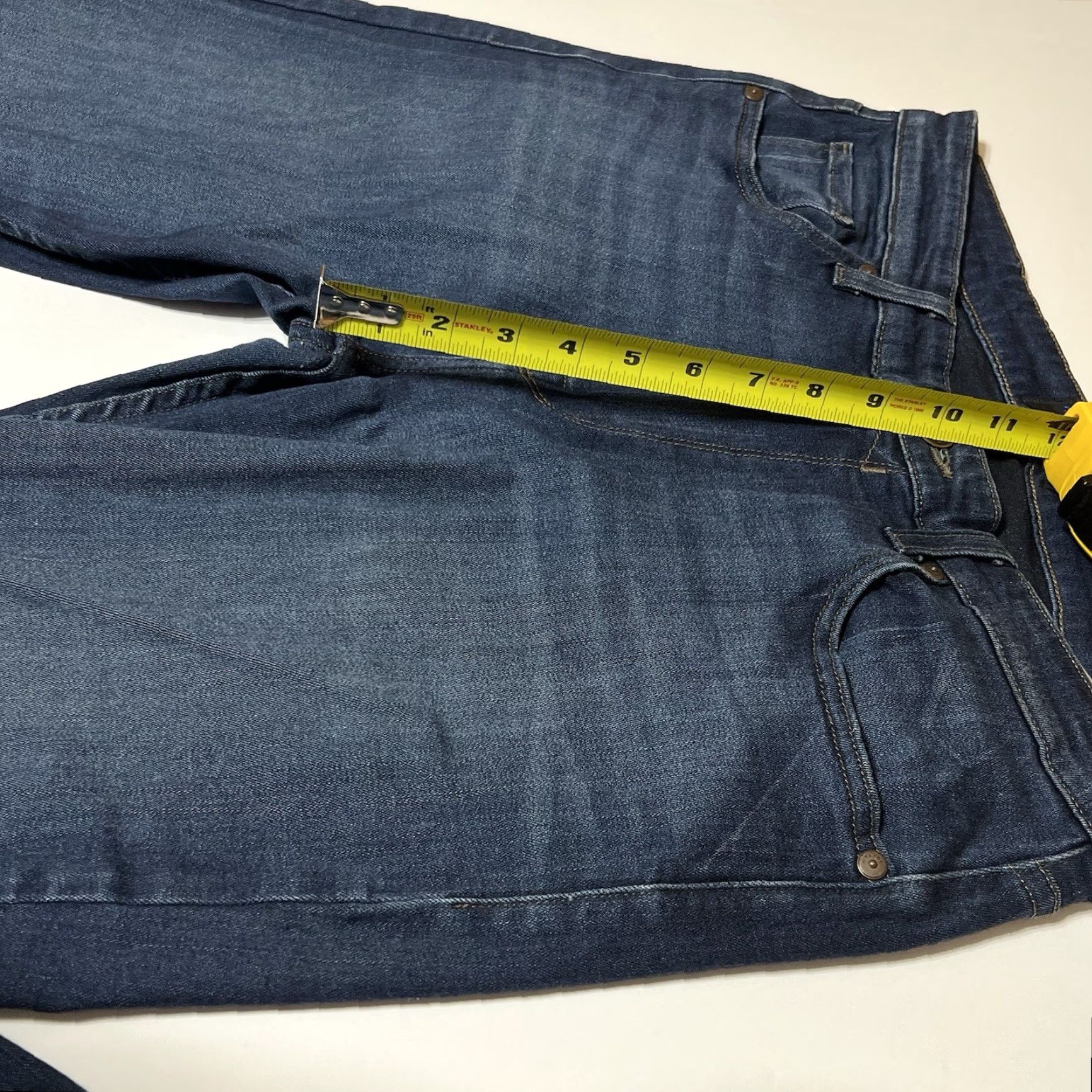 Paige PAIGE Jeans Men’s 33x32 Lennox Blue Stretch Denim Slim Fit Dark Wash Jeans Size US 33 - 4 Thumbnail
