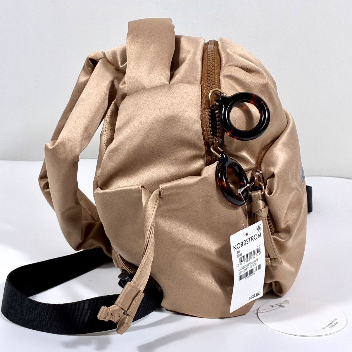 See by Chloe See by Chloe Tilly Satin Mini Backpack Biscotti Beige NWT Size ONE SIZE - 8 Thumbnail