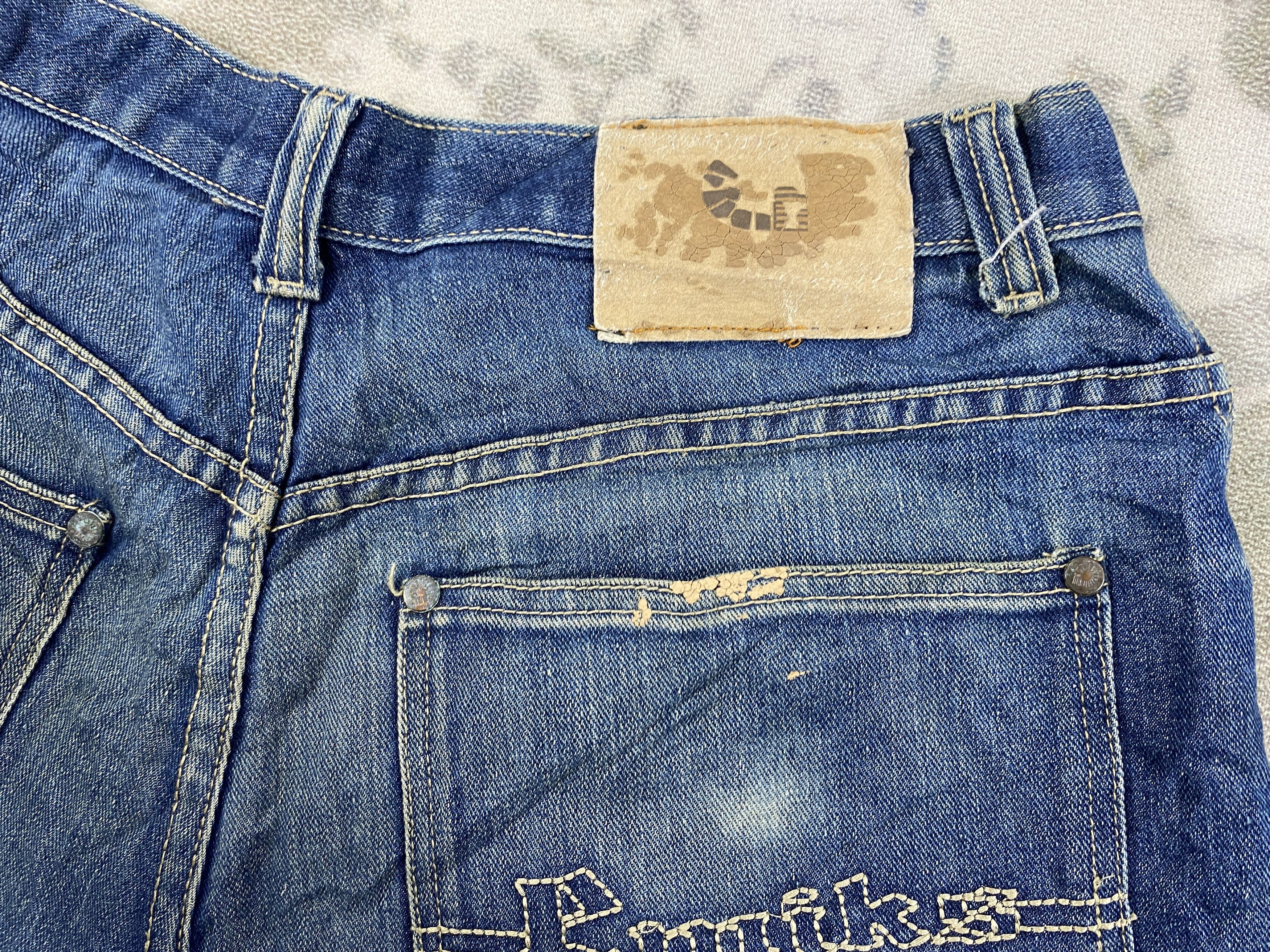 Japanese Brand Faded Blue Vintage akademiks Baggy Jeans 34x29.5- JN3813 Size US 34 / EU 50 - 12 Thumbnail