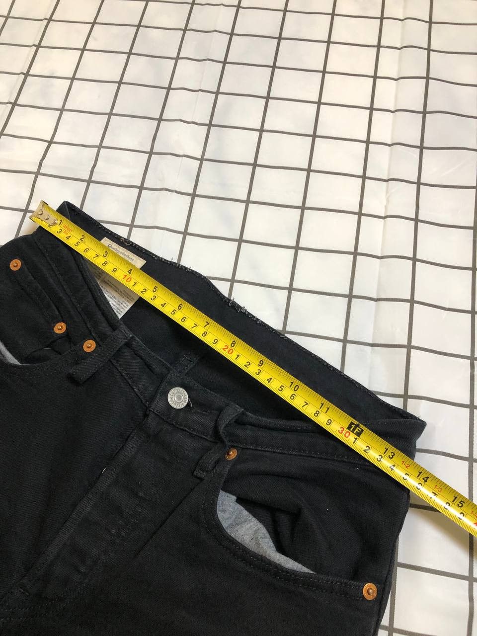 Levi's Levi Straus 501 Jeans Men Black Original Fit Pockets Size US 26 / EU 42 - 8 Thumbnail