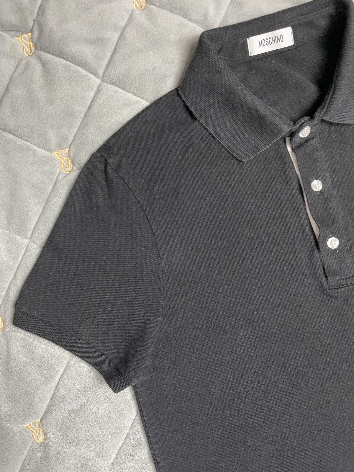 Moschino Polos Italy Moschino Love Heart-Embroidered polo T-shirt Size US M / EU 48-50 / 2 - 4 Thumbnail