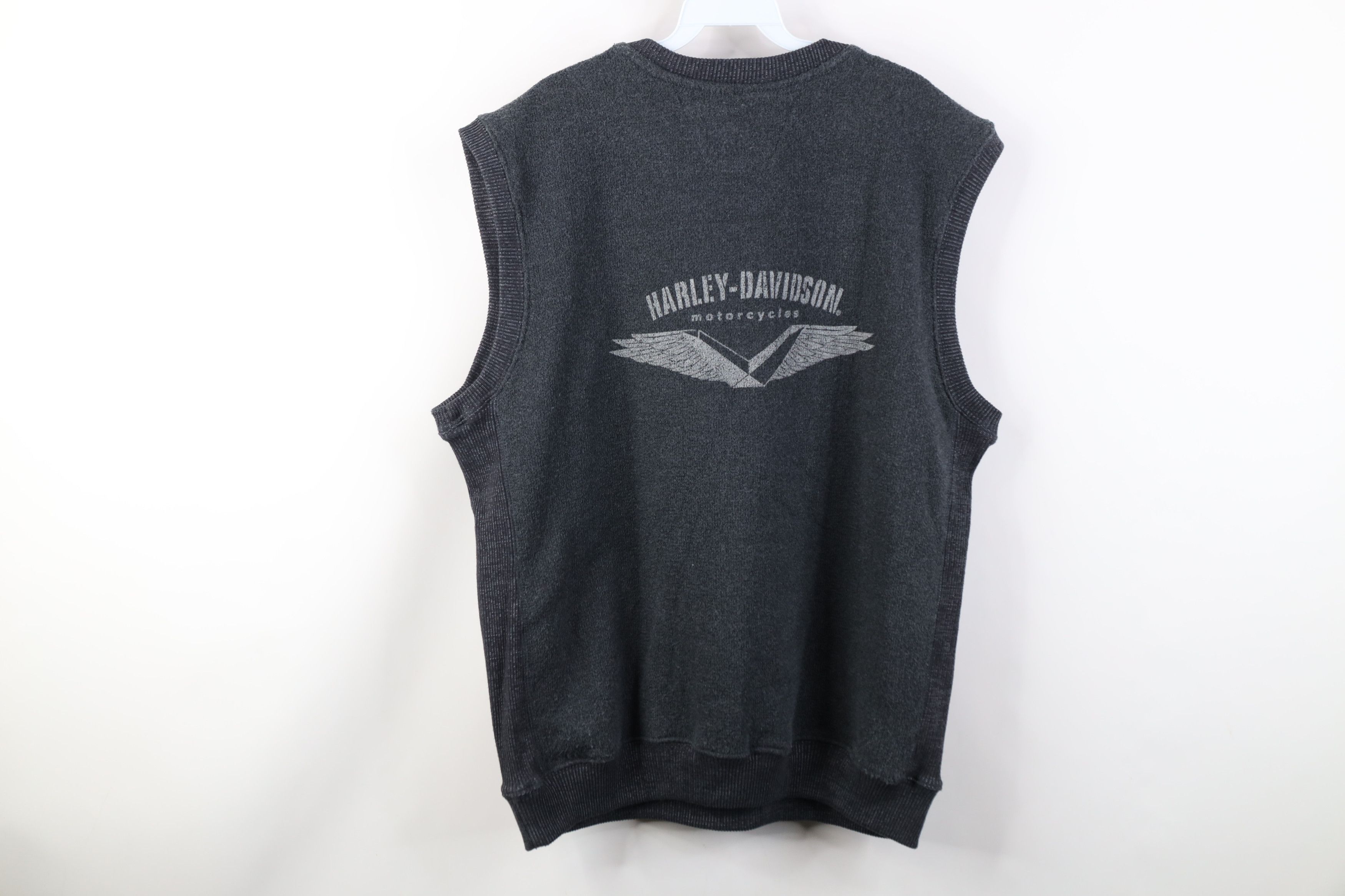 Harley Davidson Vintage 90s Harley Davidson Terry Cloth Sweater Vest USA Size US L / EU 52-54 / 3 - 9 Thumbnail