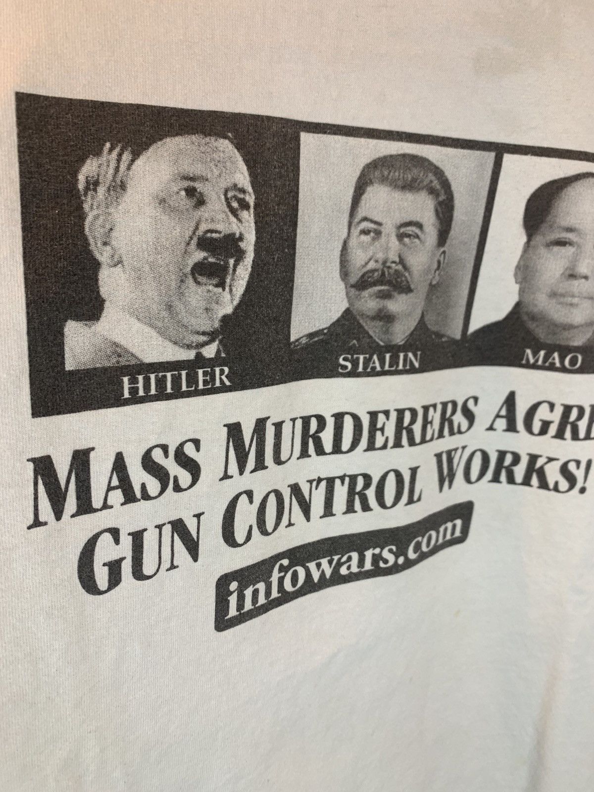 Vintage *RARE* Vintage Mass Murderers Agree Gun Control Works! Shirt Size US L / EU 52-54 / 3 - 5 Thumbnail