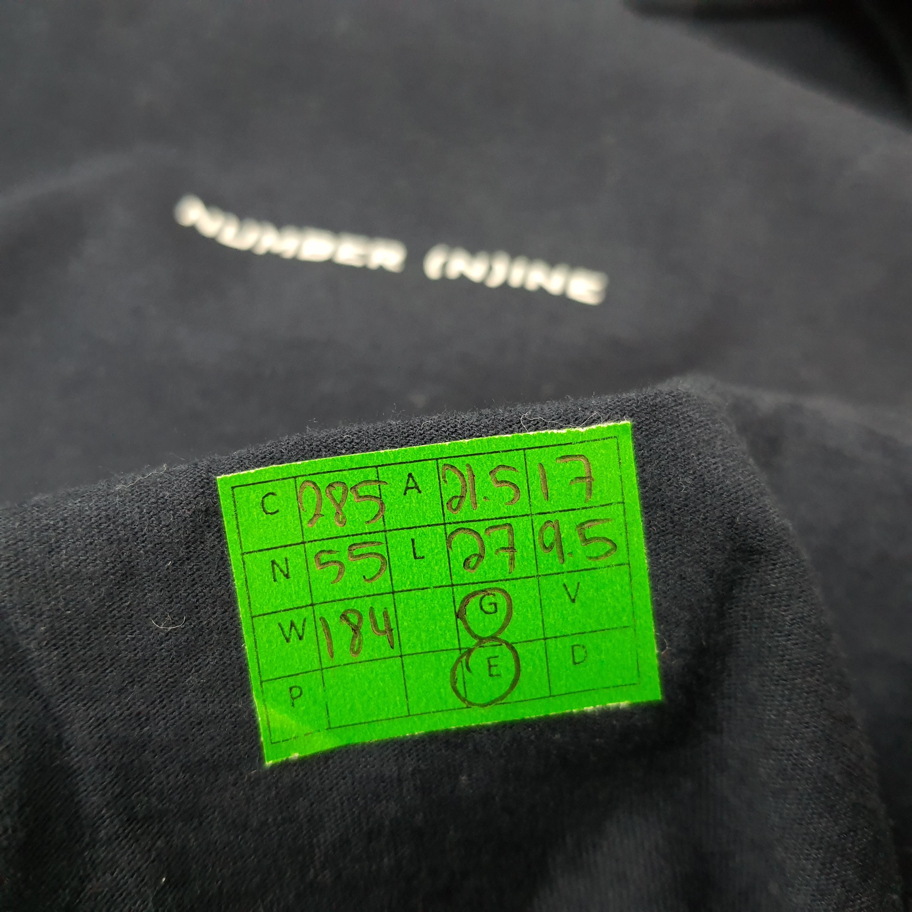 Number (N)ine Vintage Number Nine Spell Out Center Logo Tshirt C285N55 Size US L / EU 52-54 / 3 - 7 Thumbnail