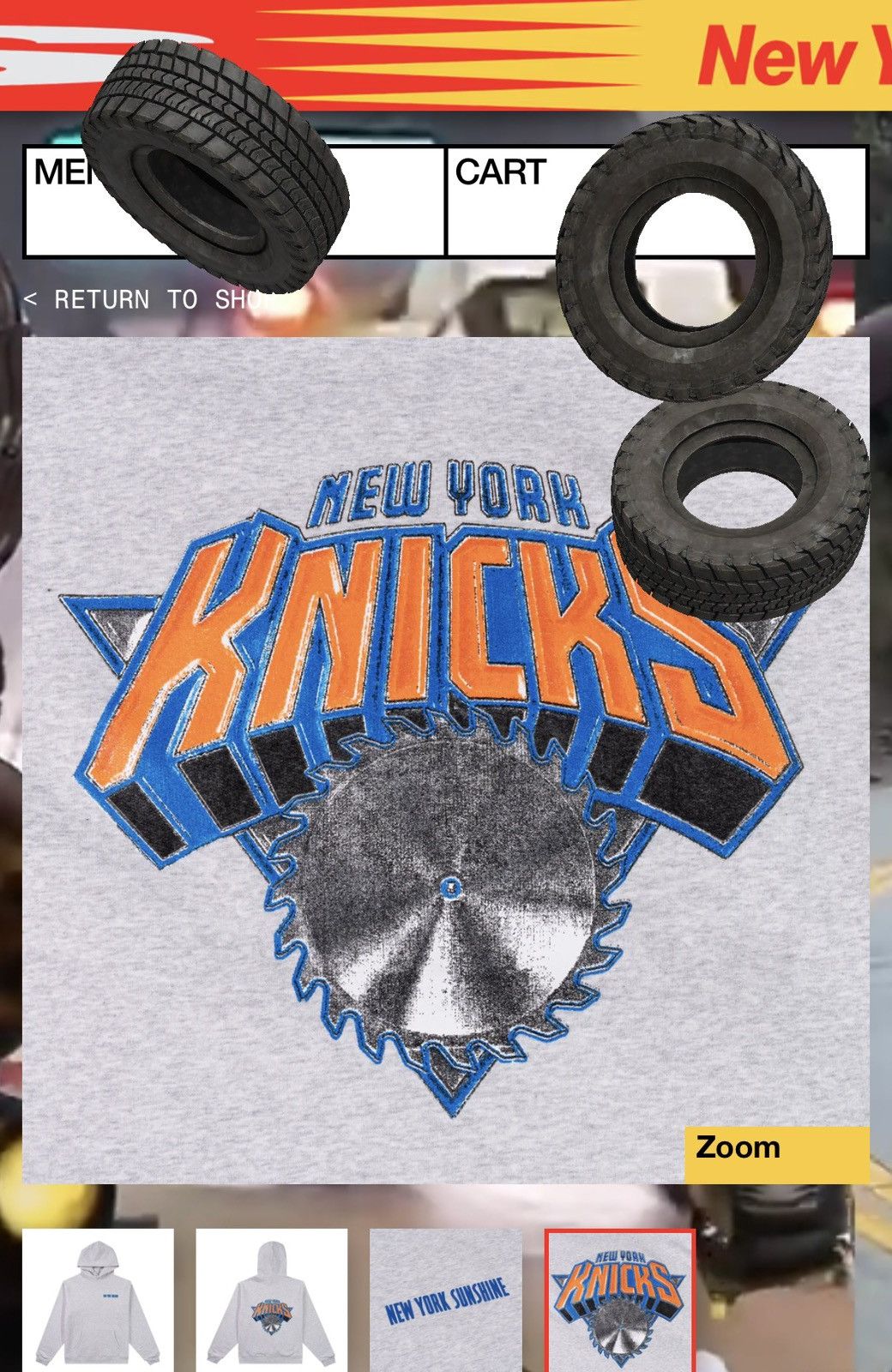 New York Sunshine New York Sunshine Knicks Hoodie Size US L / EU 52-54 / 3 - 3 Thumbnail