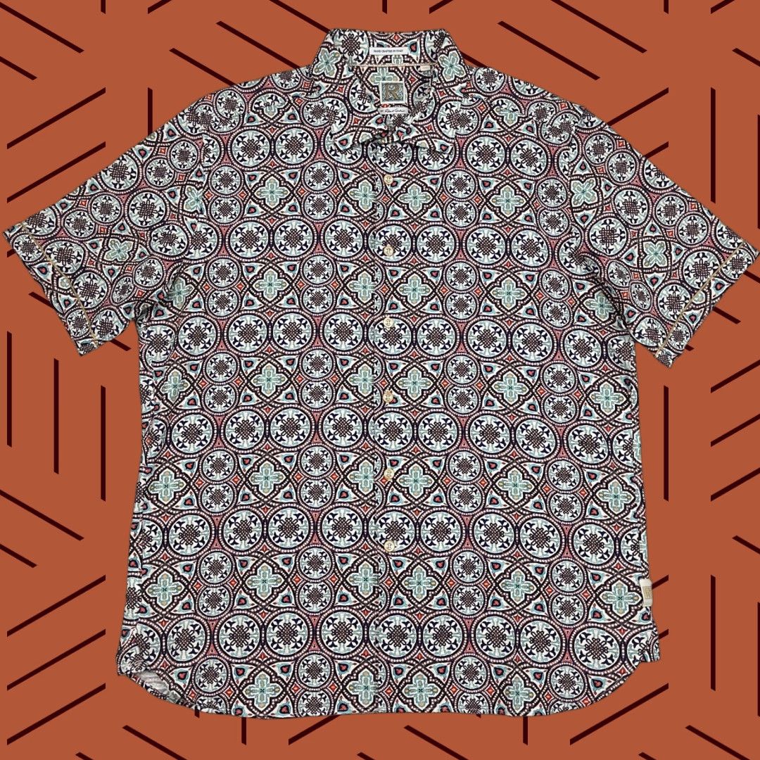 Robert Graham Robert Graham Vorsen Shirt Mens 3XL Geometric Button Up Hand Crafted in Italy Size US XXL / EU 58 / 5 - 1 Thumbnail