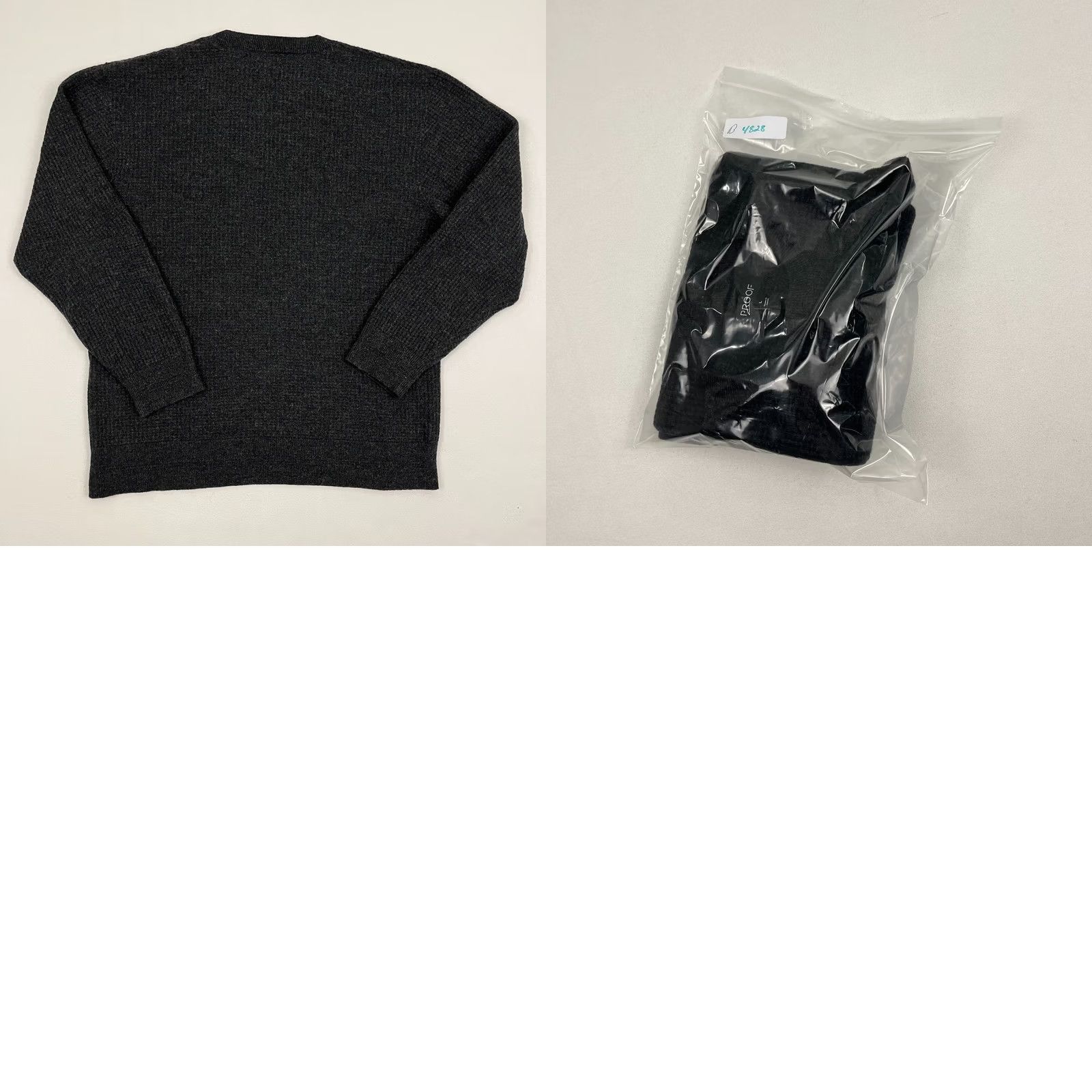 Vintage Huckberry Proof Sweater Mens L Charcoal Gray Merino Wool Crewneck Made in Japan Size US L / EU 52-54 / 3 - 8 Thumbnail