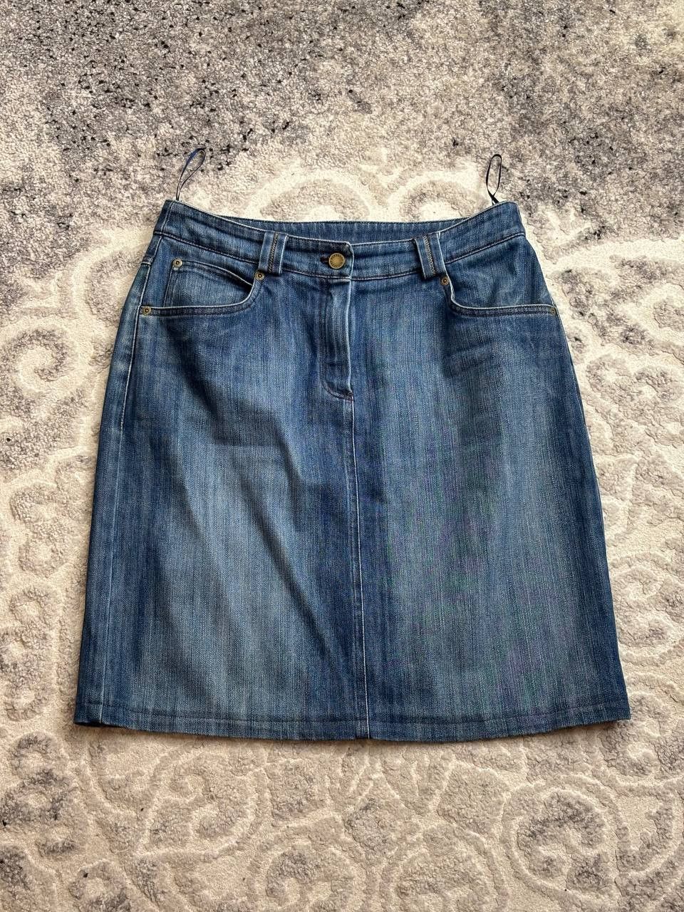 Burberry Burberry London Nova Check Denim Skirt - Size 42 (IT) Size 30" / US 8 / IT 44 - 4 Thumbnail
