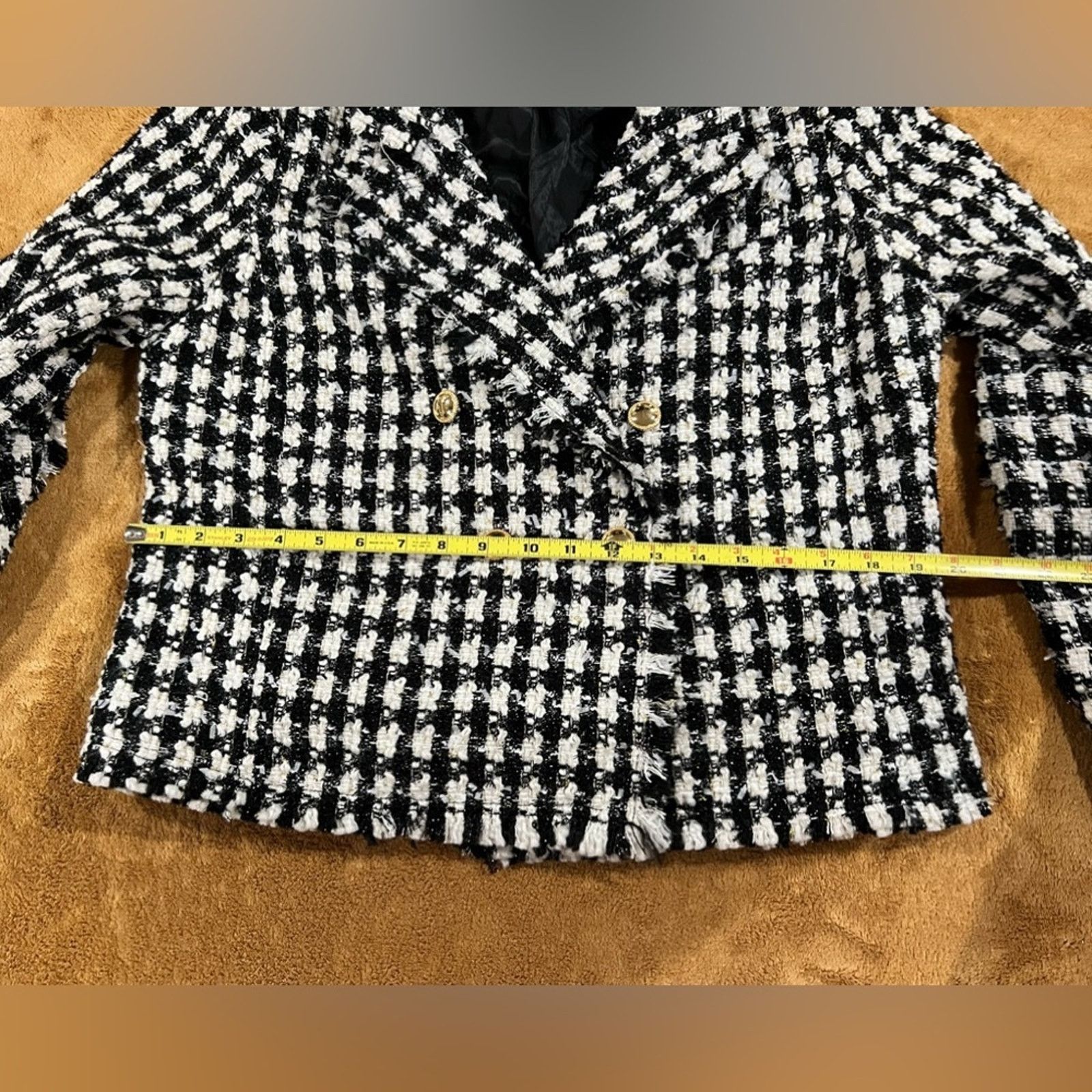 House of Harlow House of Harlow 1960 Tweed Chanel Style Blazer Jacket Large Size L / US 10 / IT 46 - 8 Thumbnail