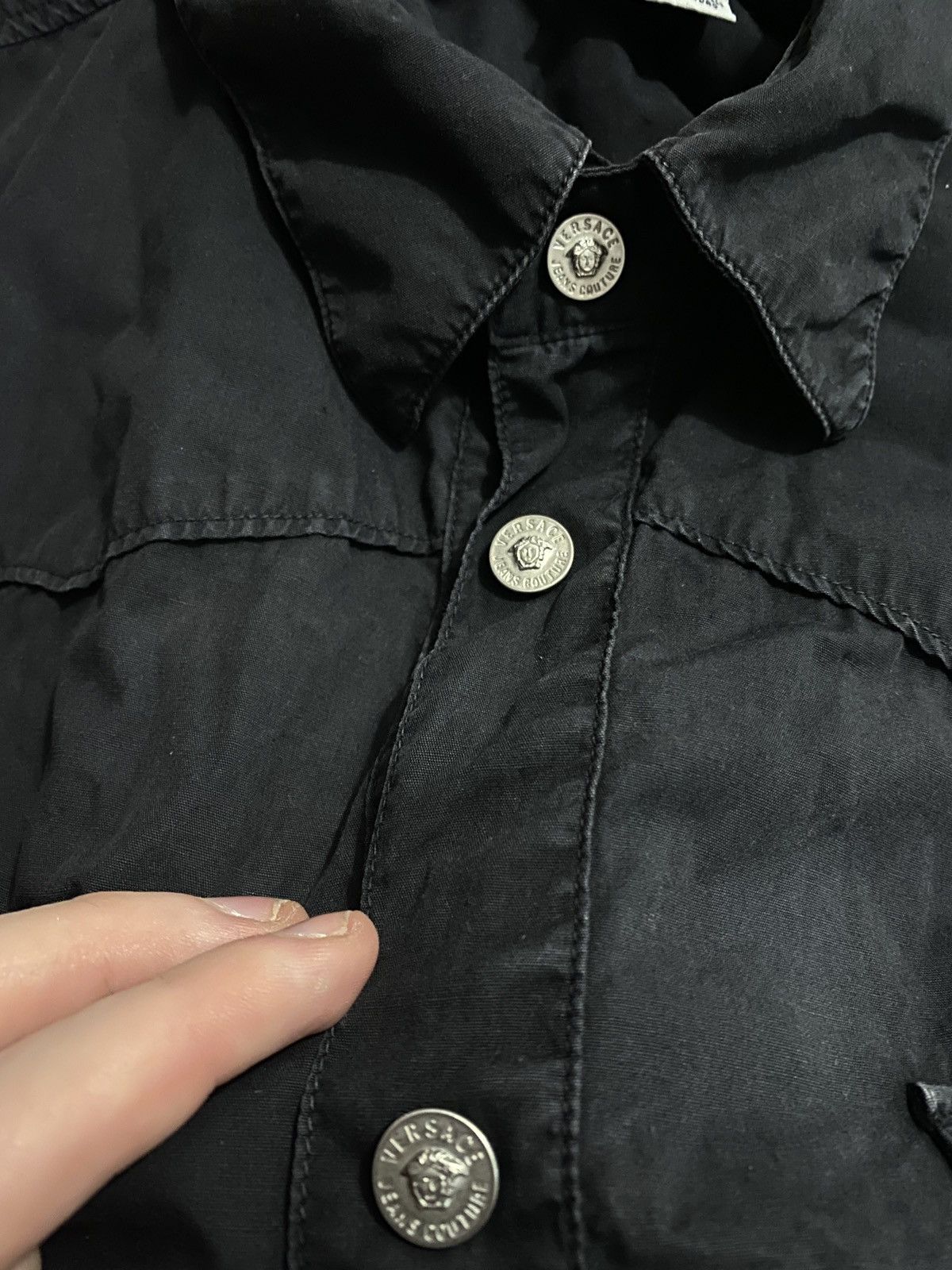 Versace Jeans Couture × Vintage Vintage Luxury Versace jeans couture with medusa pink shirt Size US L / EU 52-54 / 3 - 5 Thumbnail