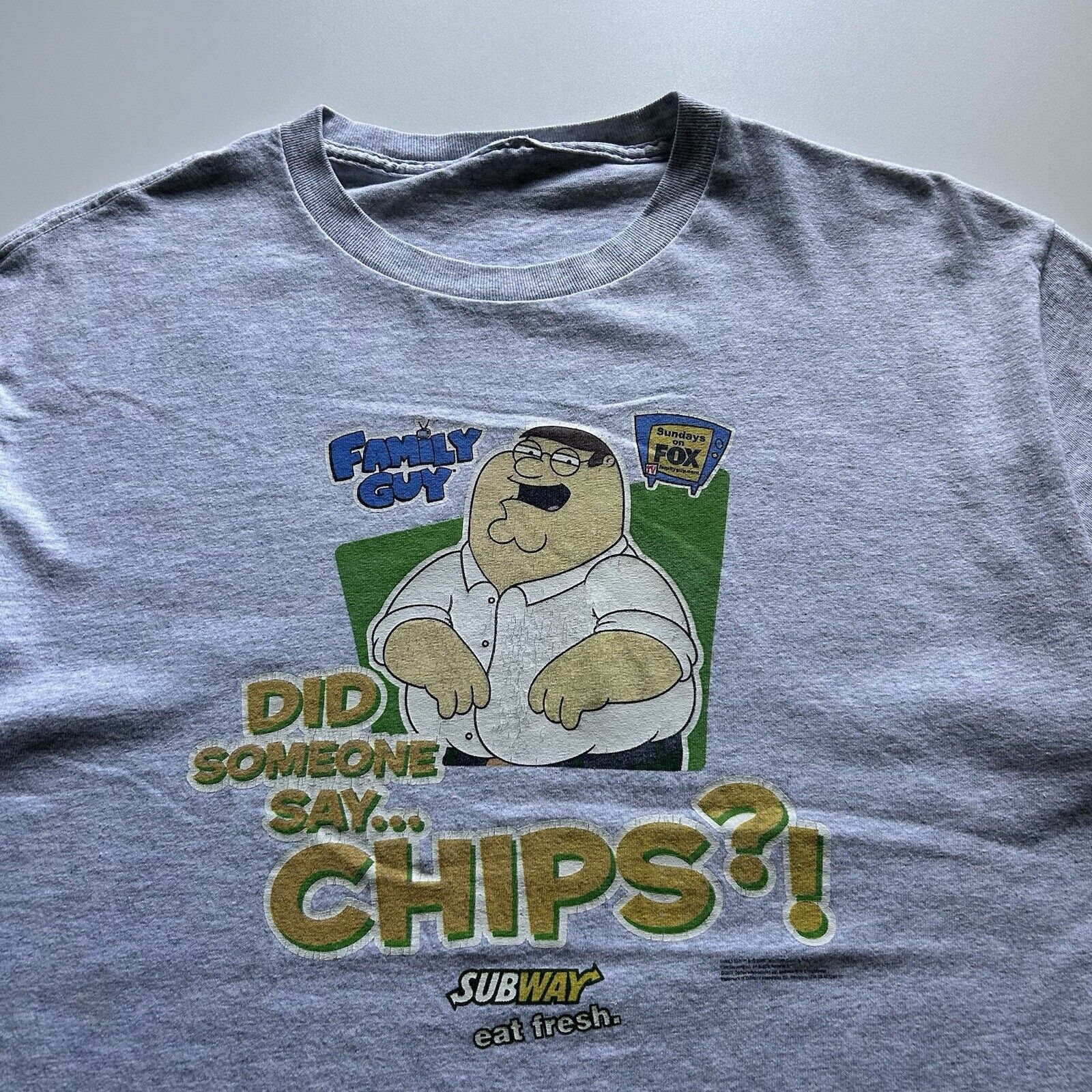 Vintage Vintage Y2K Family Guy Cartoon Subway T Shirt Large Rare Size US L / EU 52-54 / 3 - 2 Thumbnail