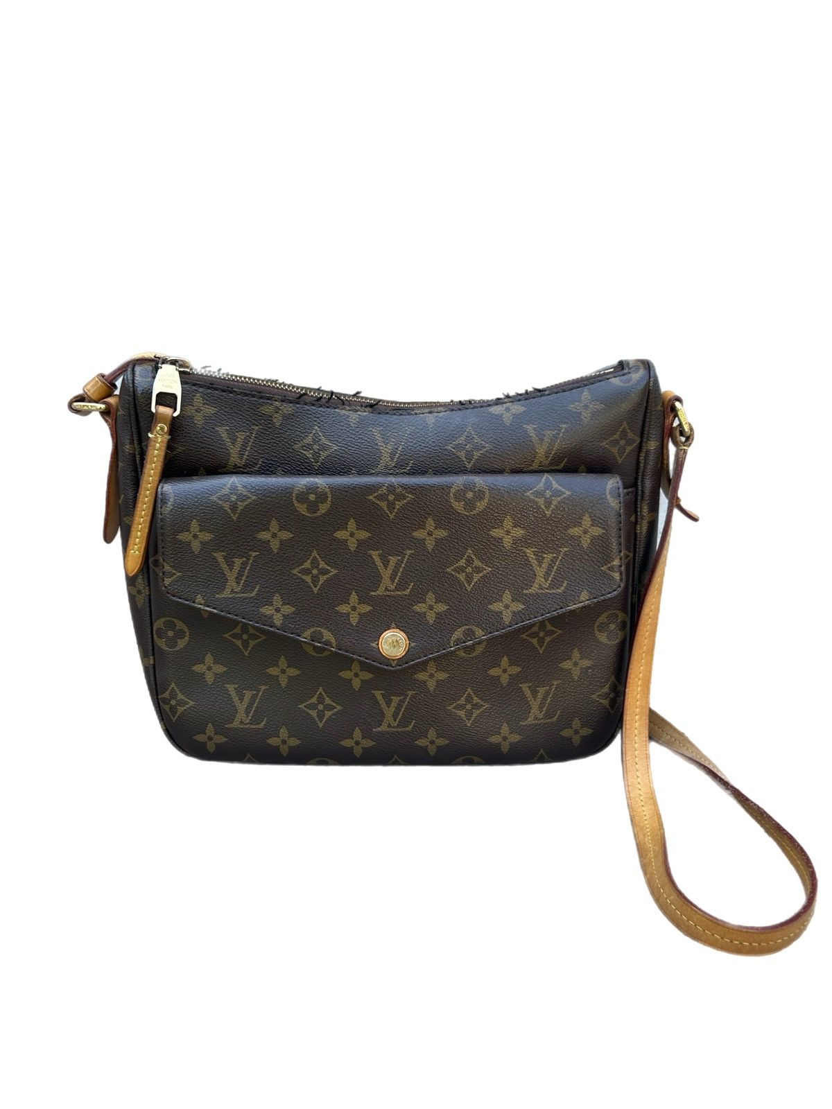 Brown Monogram Coated Canvas Mabillon Crossbody Bag