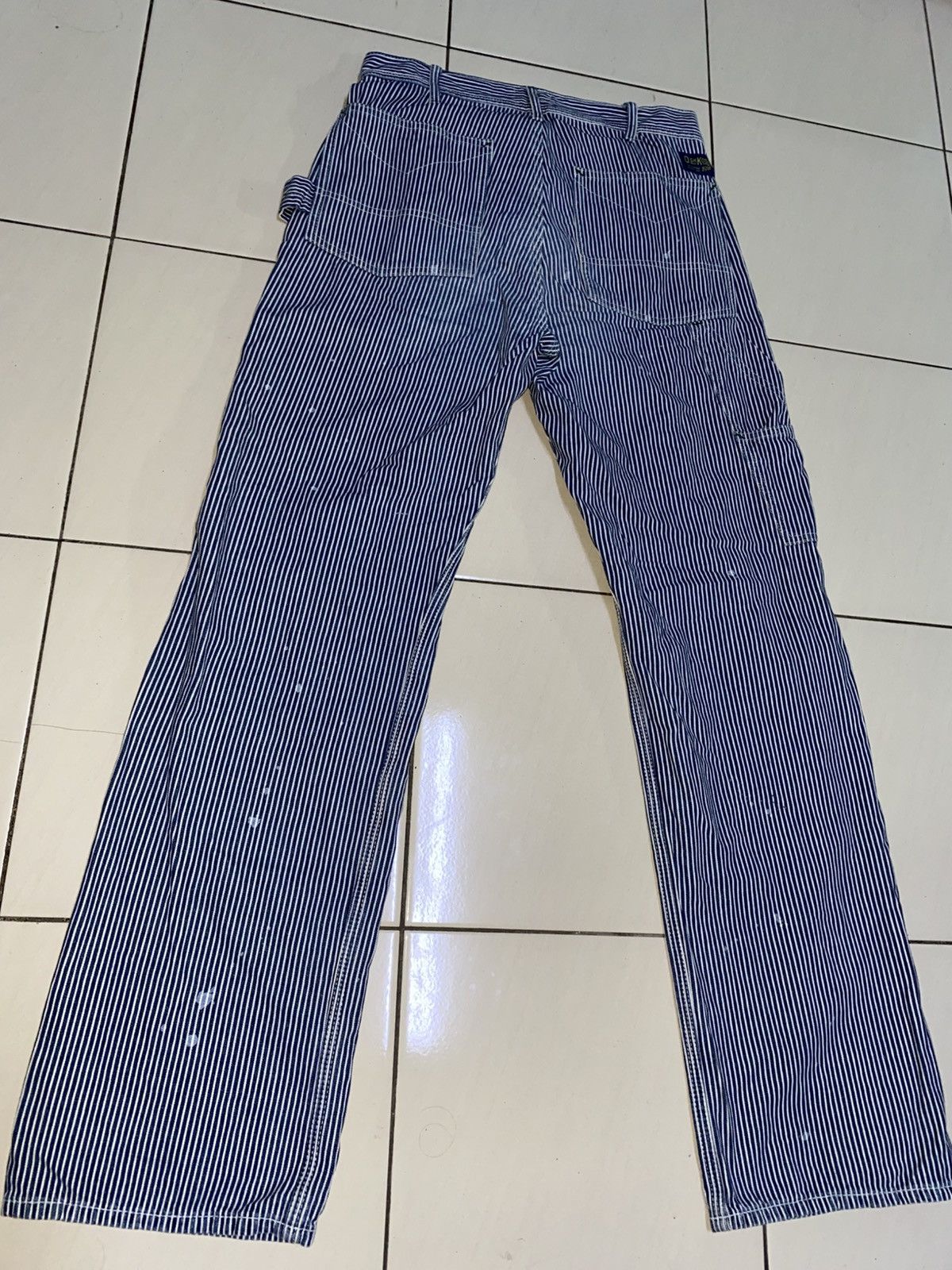 Oshkosh Oshkosh Bgosh Hickory Stripe Workers Pants Size US 29 - 10 Thumbnail