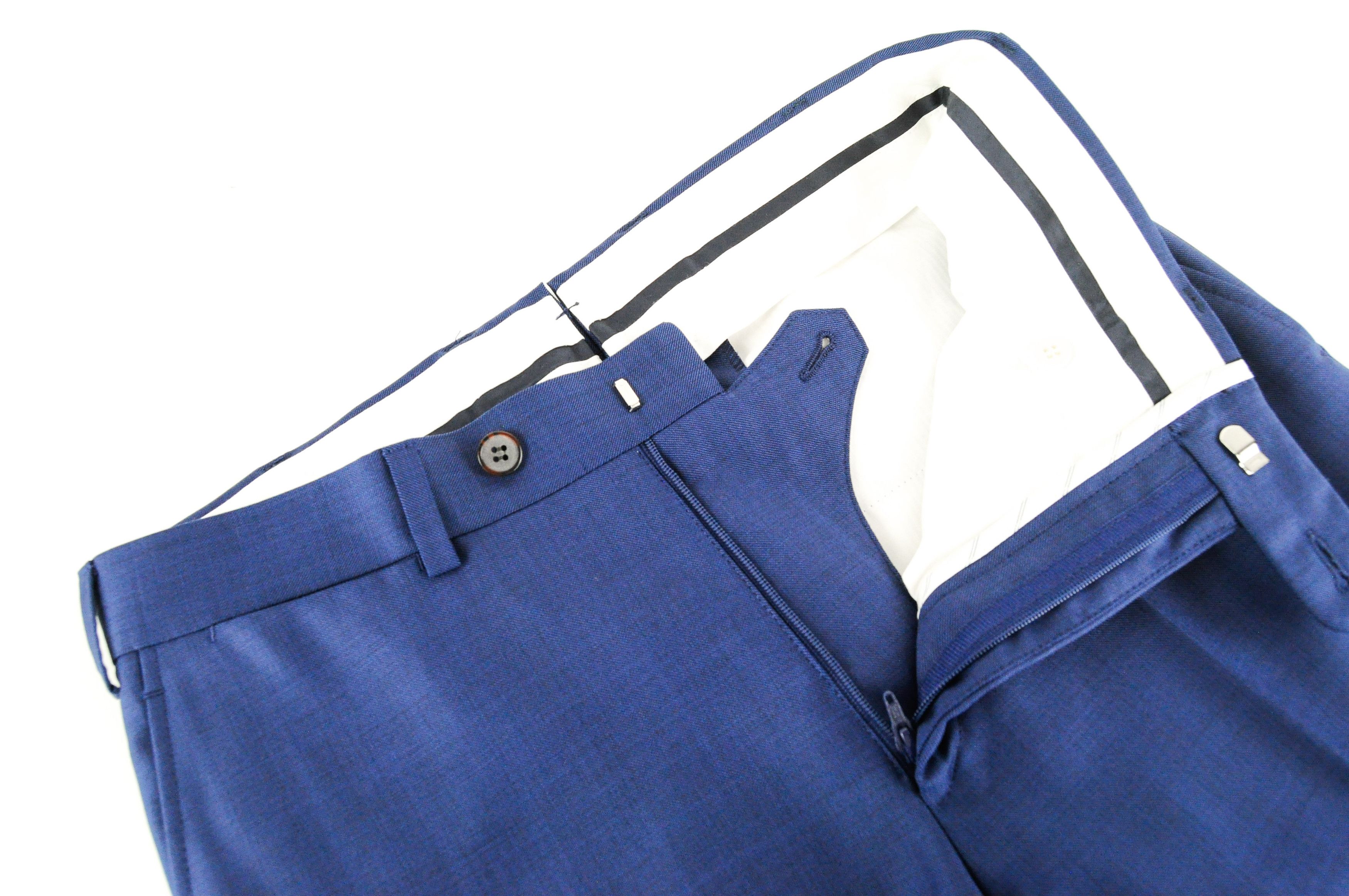 Suitsupply LAZIO UK34R Slim Blue Wool Suit 55321 Size 34R - 9 Thumbnail