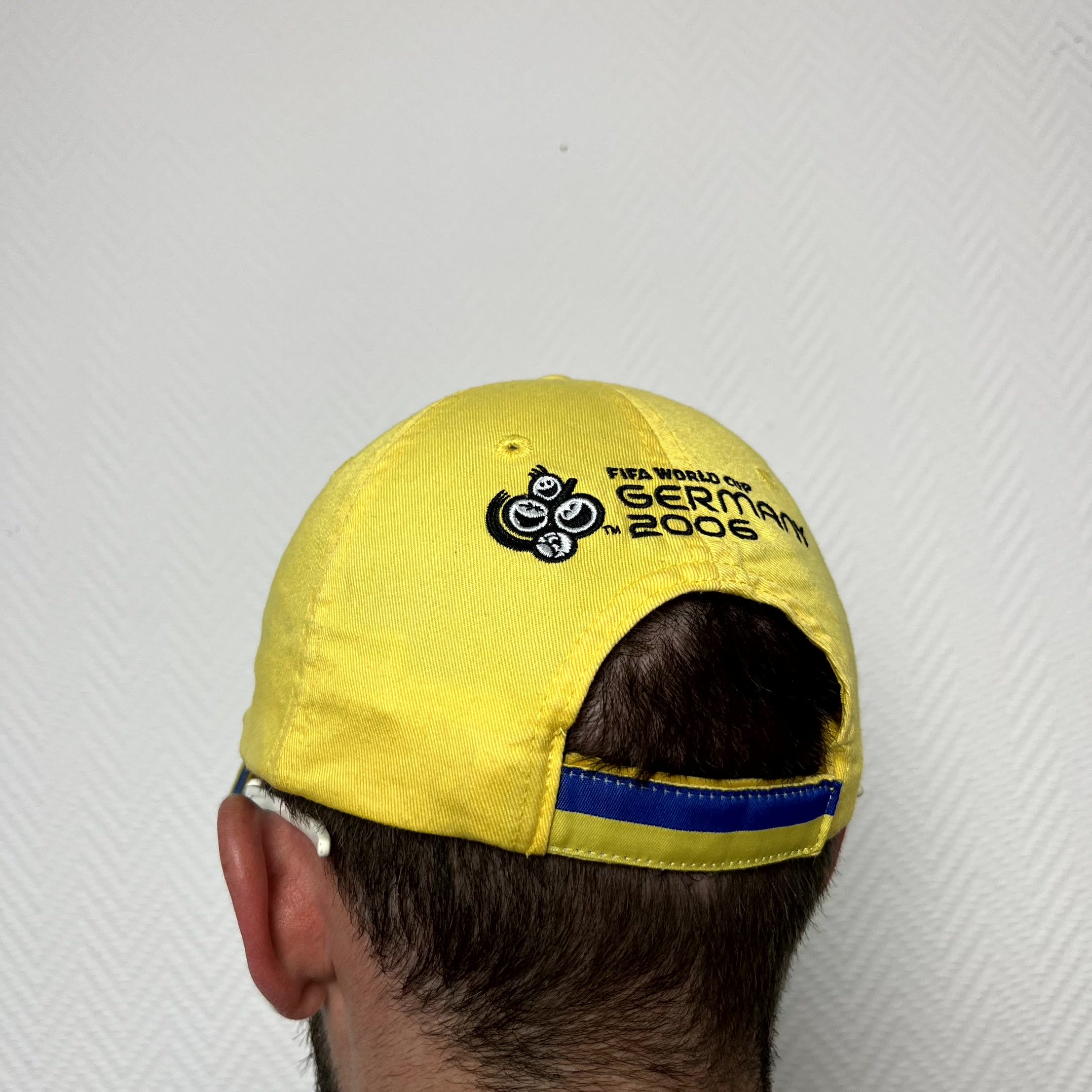 Vintage Fifa World Cup 2006 Ukraine Yellow Cap Snapback One Size Size ONE SIZE - 4 Thumbnail