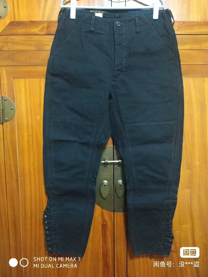 Freewheelers Freewheelers Knee-pony pants, blue and black Size US 32 / EU 48 - 1 Thumbnail