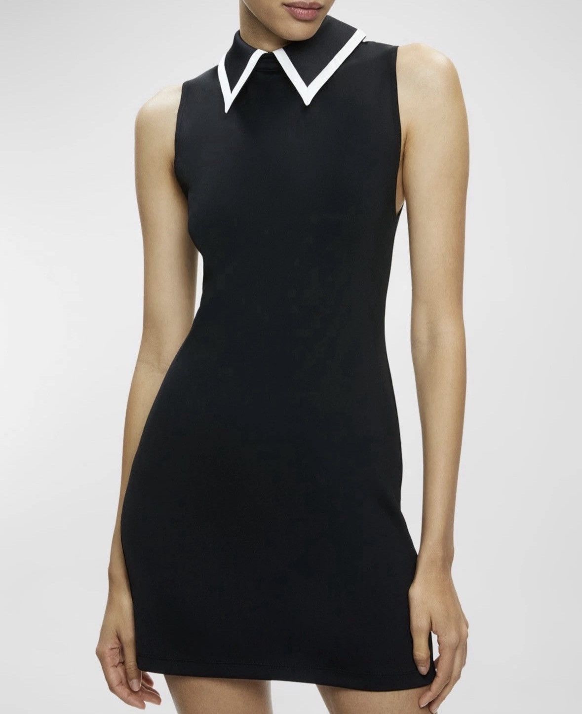 Alice + Olivia Alice + Olivia Wynell Collared Mini Dress/Size 10 Size L / US 10 / IT 46 - 2 Thumbnail