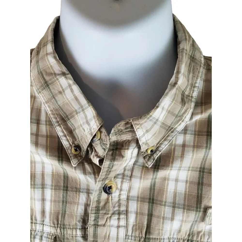 Other Mens Magellan Sportswear Green Beige Plaid Vented Cotton XL Size US XL / EU 56 / 4 - 2 Thumbnail
