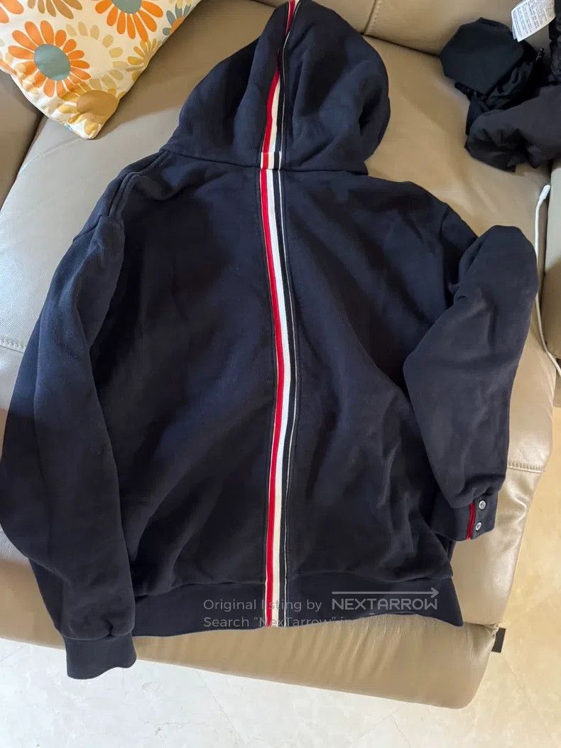 Thom Browne Thom Browne Striped zip hoodie Size US XL / EU 56 / 4 - 2 Thumbnail