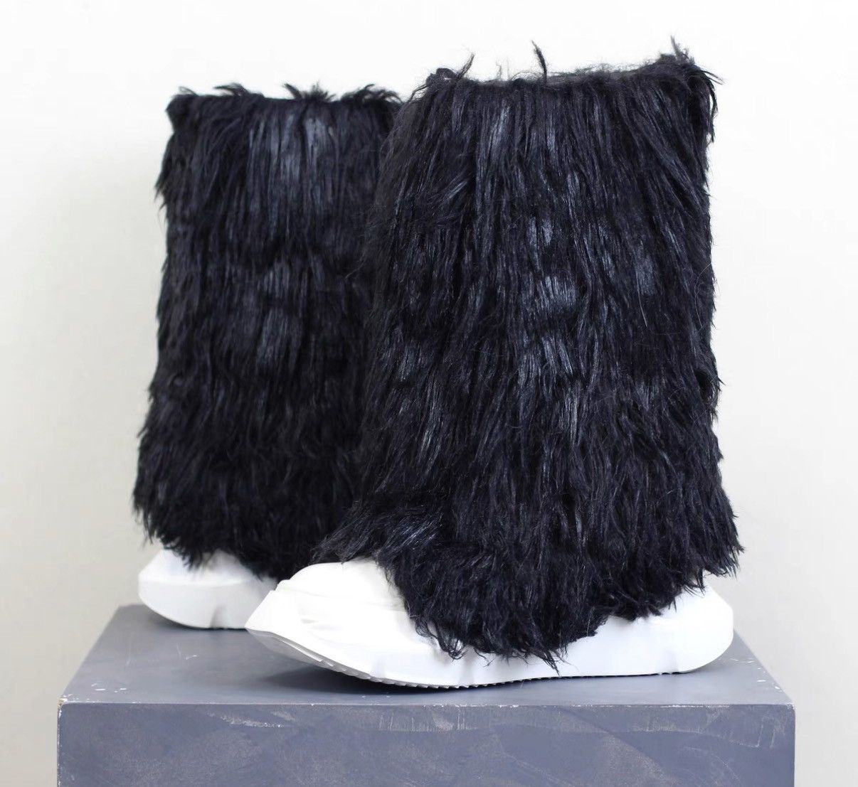 Rick Owens Rick Owens 21FW Limited Edition Waxed "Mop" Mid-Calf Boots Size US 6.5 / EU 39-40 - 4 Thumbnail