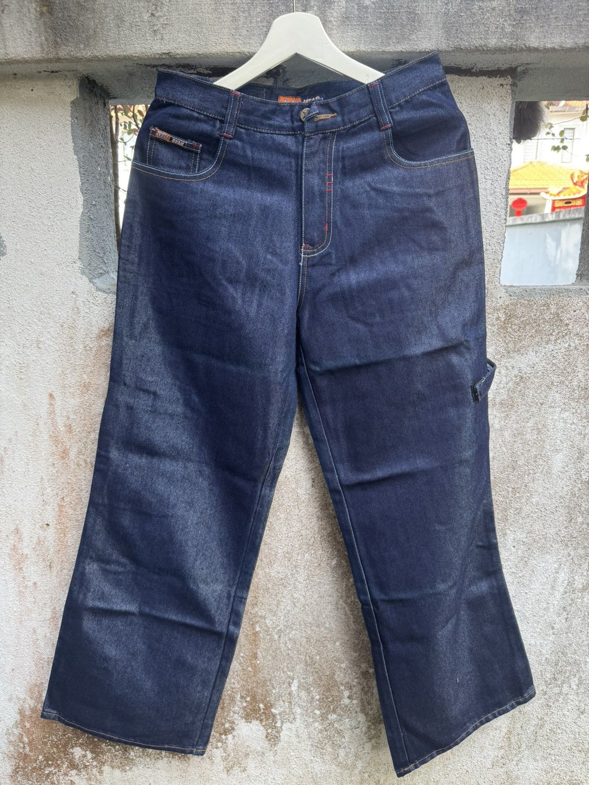 If Six Was Nine × Tornado Mart Vintage 90s Flare HIP HOP BAGGY 23 LI LAI JEN JEANS BOSS01 Size US 34 / EU 50 - 2 Thumbnail