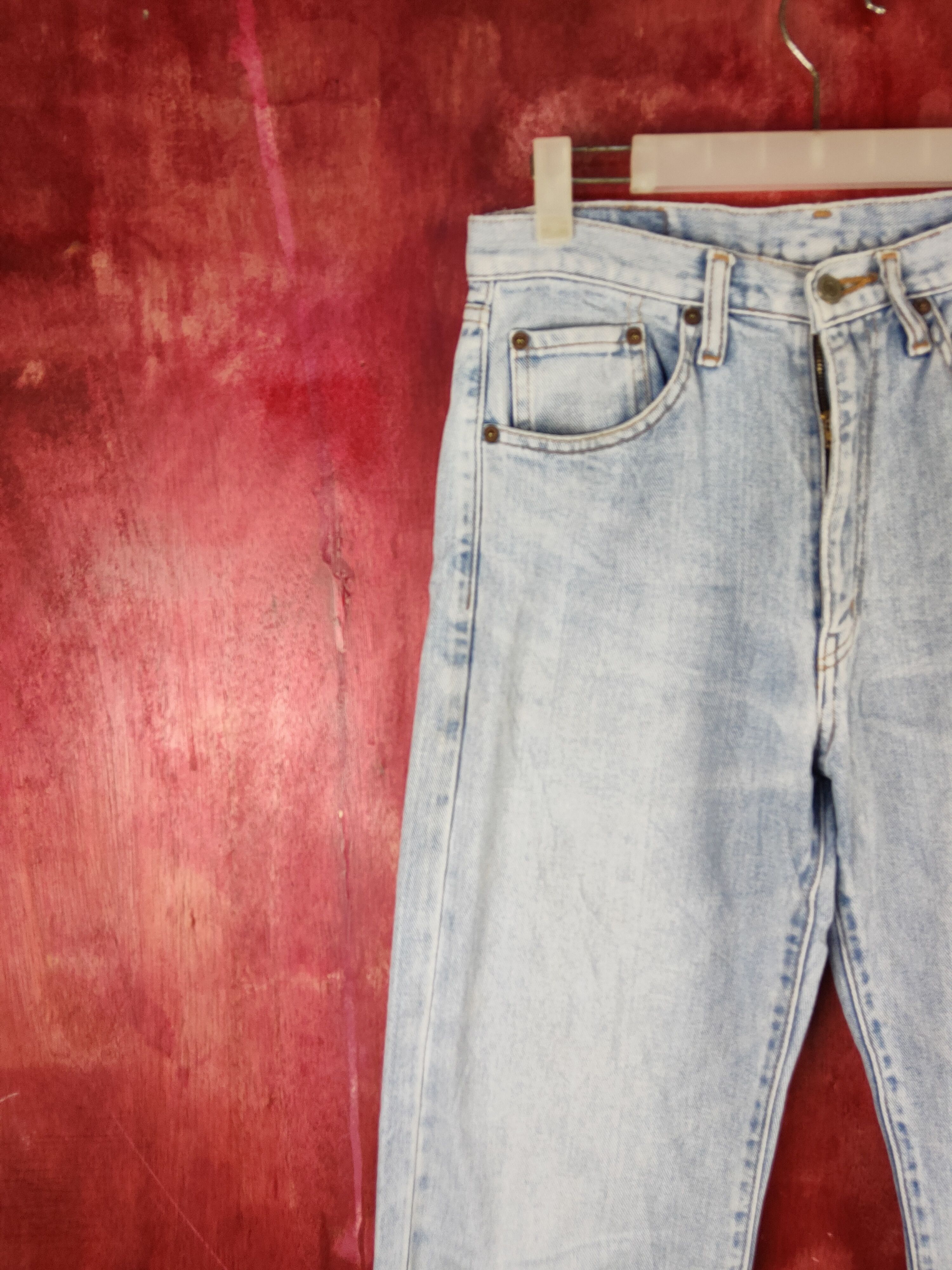 Japanese Brand Villand Blue Faded jeans vintage Denim pants #S1584 Size US 30 / EU 46 - 3 Thumbnail