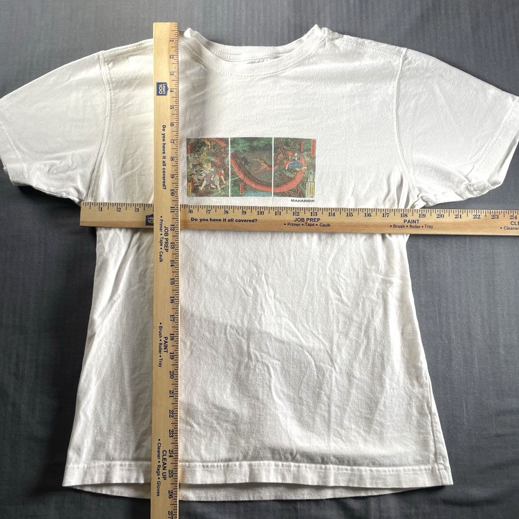 Maharishi Maharishi Shirt Mens Small Utagawa Yoshitsuya Snake Japanese Art Tee White Size US S / EU 44-46 / 1 - 4 Thumbnail