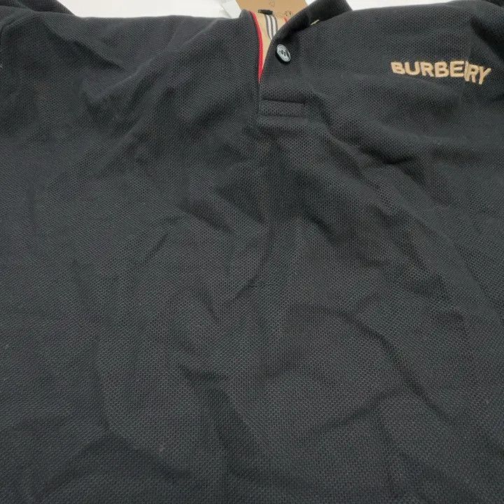 Burberry Burberry Burberry SS24 Embroidered Logo Black Polo Shirt-2 Size US L / EU 52-54 / 3 - 5 Thumbnail