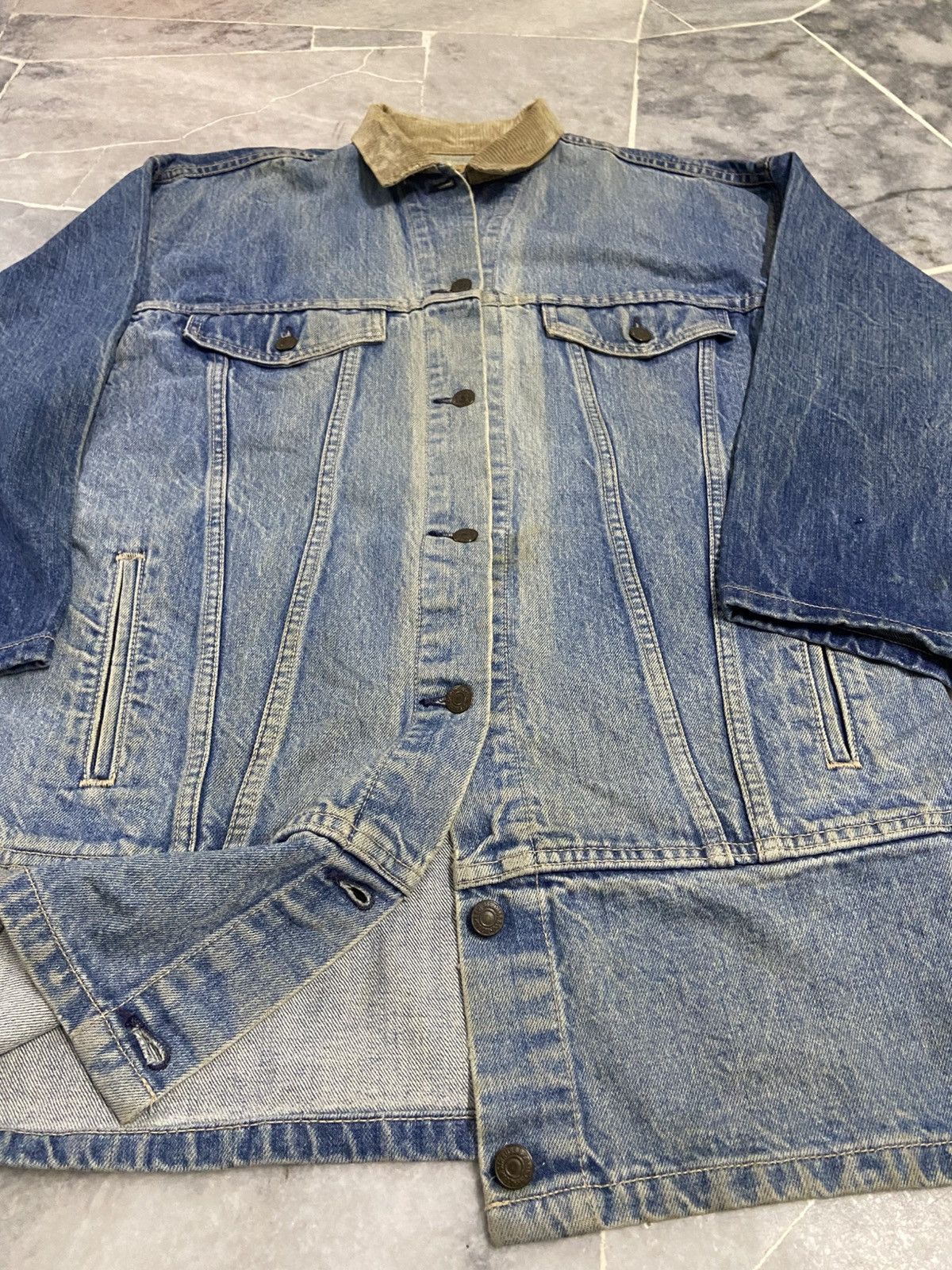 Levi's Vintage 80s Levis Denim Jacket Trucker 77932 Size US S / EU 44-46 / 1 - 8 Thumbnail