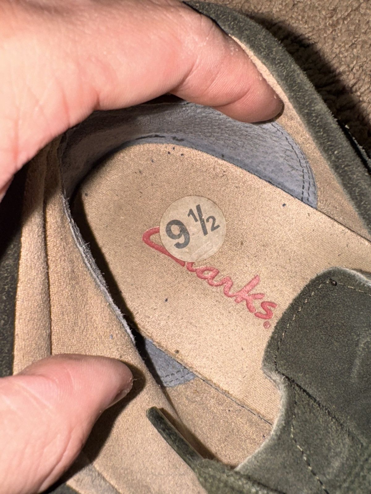 Clarks × Vintage Clarks Men's Green Suede Shoes Size US 9.5 / EU 42-43 - 6 Thumbnail