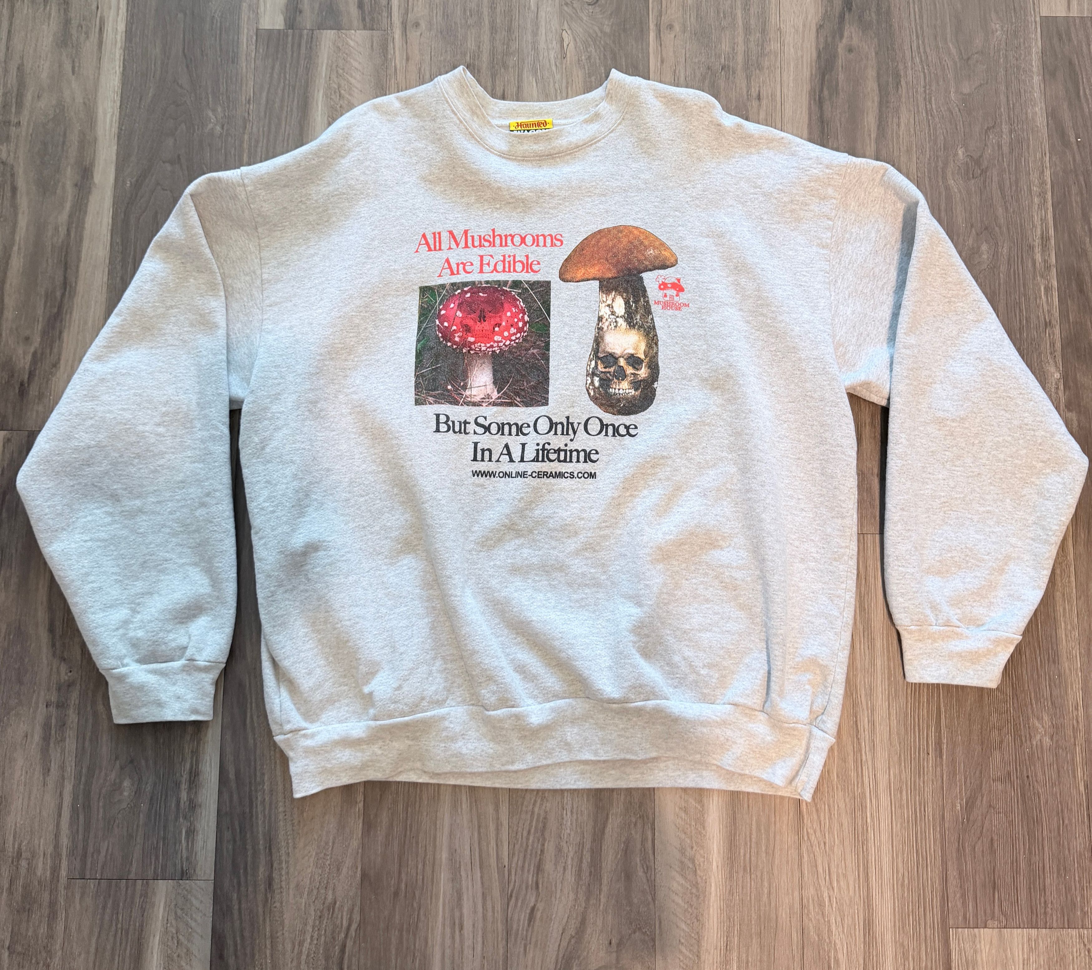 Online Ceramics Online Ceramics Deadly Mushrooms Crewneck Sweatshirt Gray Size US XXL / EU 58 / 5 - 1 Thumbnail