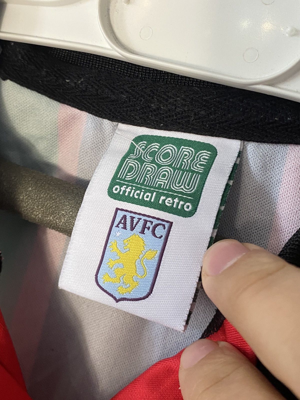 Other UK × Vintage Vintage Aston Villa Score Draw Soccer Jersey Muller Size US M / EU 48-50 / 2 - 3 Thumbnail